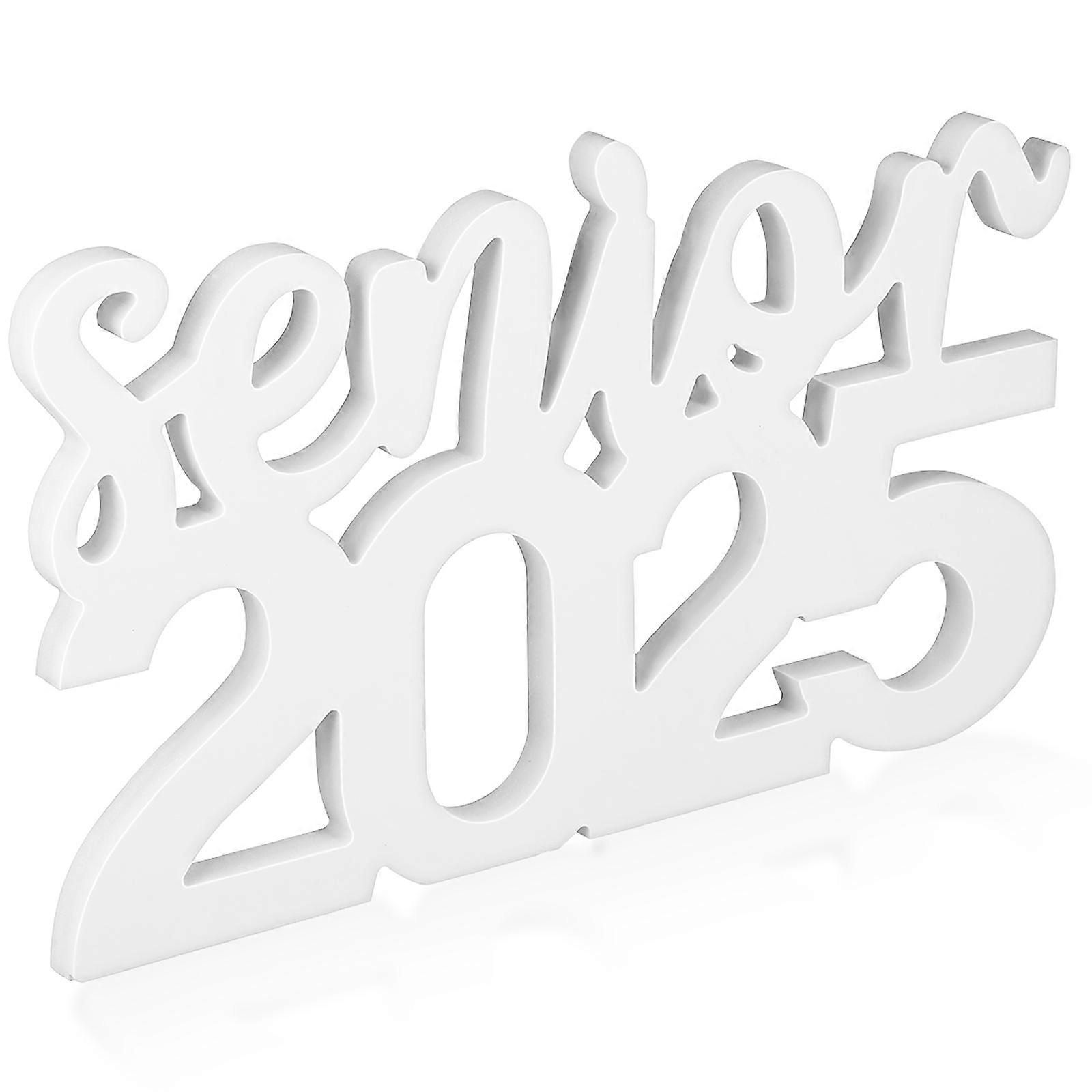 Creative Graduation Photo Props White for Party 4Pcs Pack