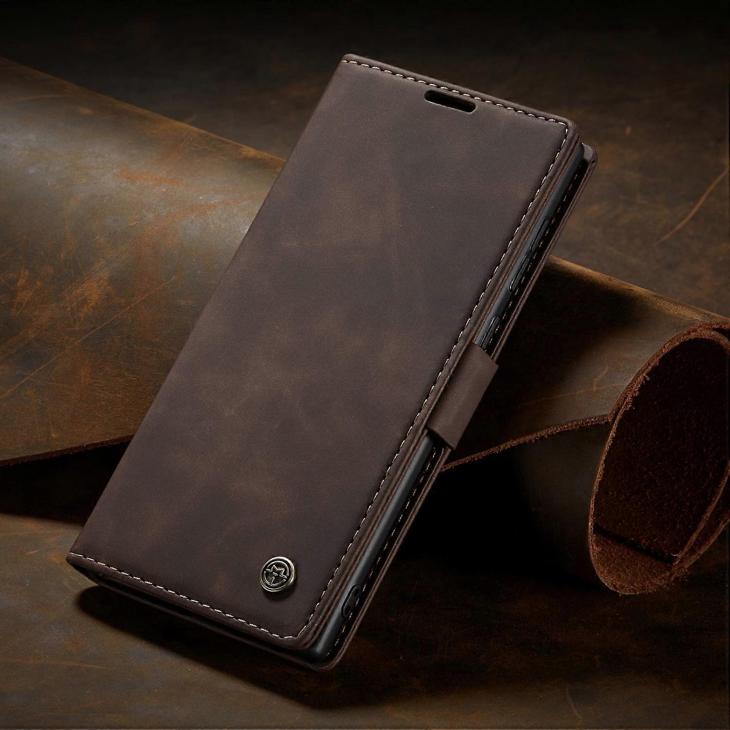 Phone Case Compatible with Samsung Note20, S23 Ultra, Apple 15 - Leather Flip Case with Card Holder, Anti-Drop Protection