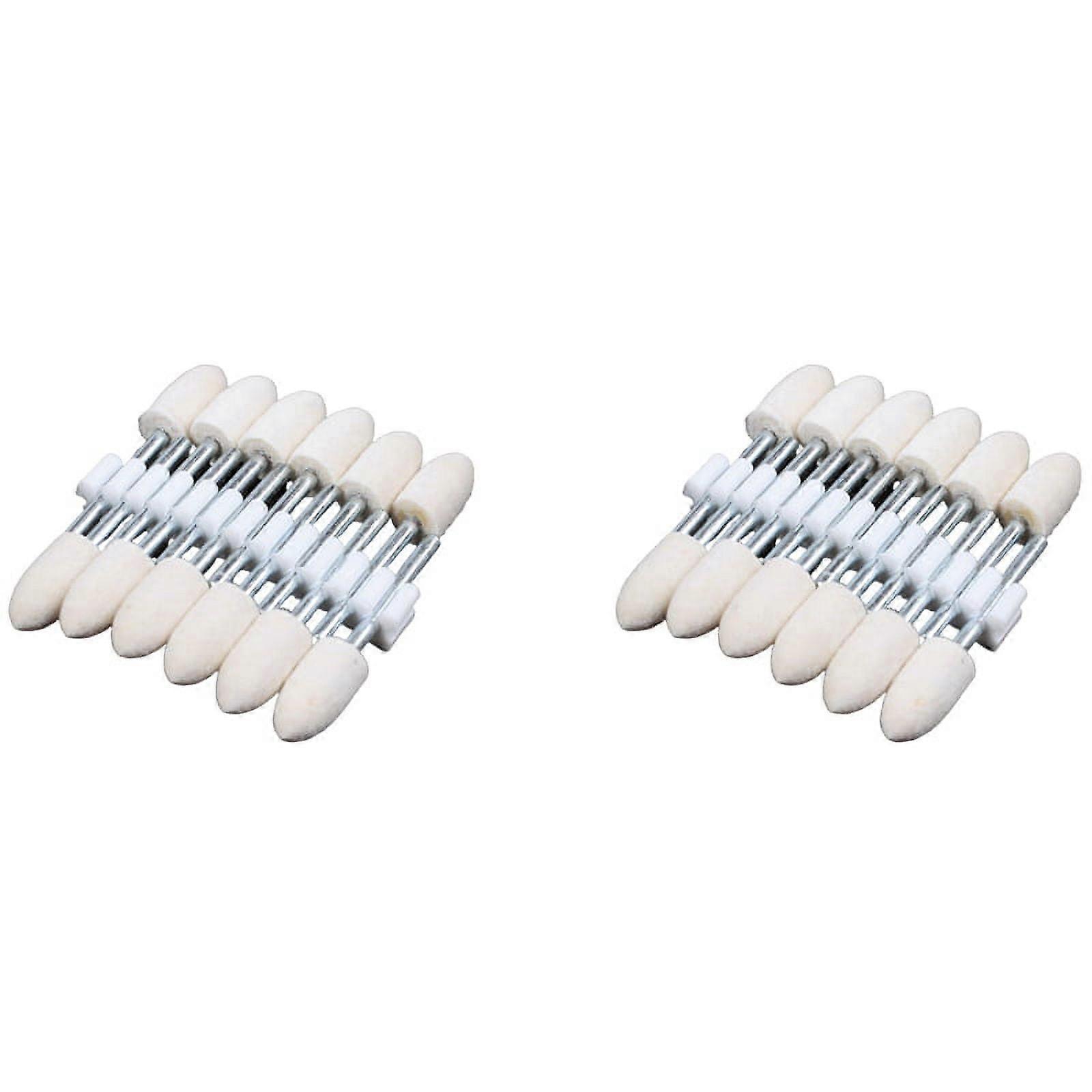 24 Pcs Polishing Buffing Tool 8.5mm Conical Mounted Felt 3mm Shank