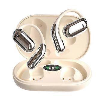 Fones de ouvido esportivos Q16 Bluetooth 5.3 Hi-Fi com controle de toque, à prova d'água, confortáveis e com gancho de orelha (tamanhos 26-27).