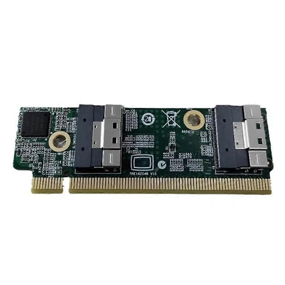 SFF-8654 Extension Card to PCIe X16 Converters for 1U Server