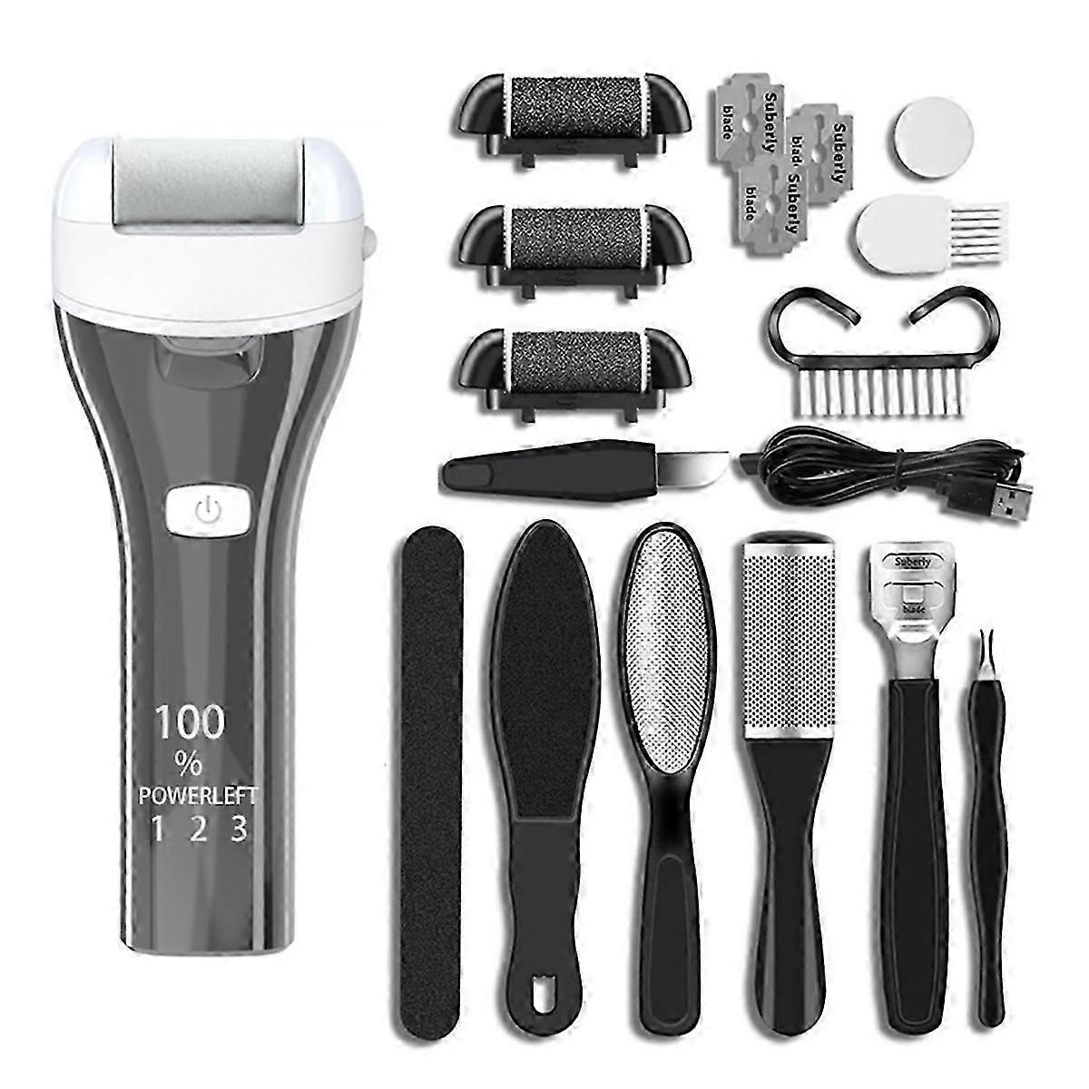 Foot Callus Removal Tool Automatic Pedicure Grinding Machine Waterproof Lighting Digital Display Enh