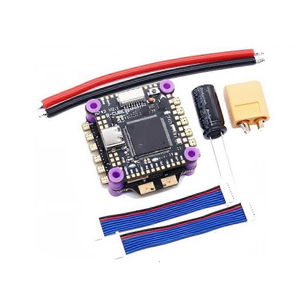 H743 Flight Control 45A 4INI ESC 3-6S FPV Stack Dual BEC 30.5mmx30.5mm for RC FPV Racer Drone