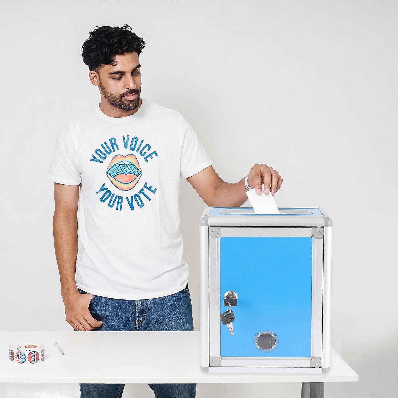 Wall Mount Mailbox Reusable Post Box Locking Letter Box Suggestion Box Collection Box