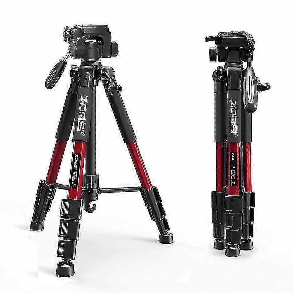 حامل ثلاثي القوائم للكاميرا لكاميرا كانون نيكون سوني ، حامل ثلاثي القوائم خفيف الوزن للسفر مع حقيبة حمل ، حامل ثلاثي القوائم للكاميرا الاحترافية من الألومنيوم لكاميرا DSLR / SLR