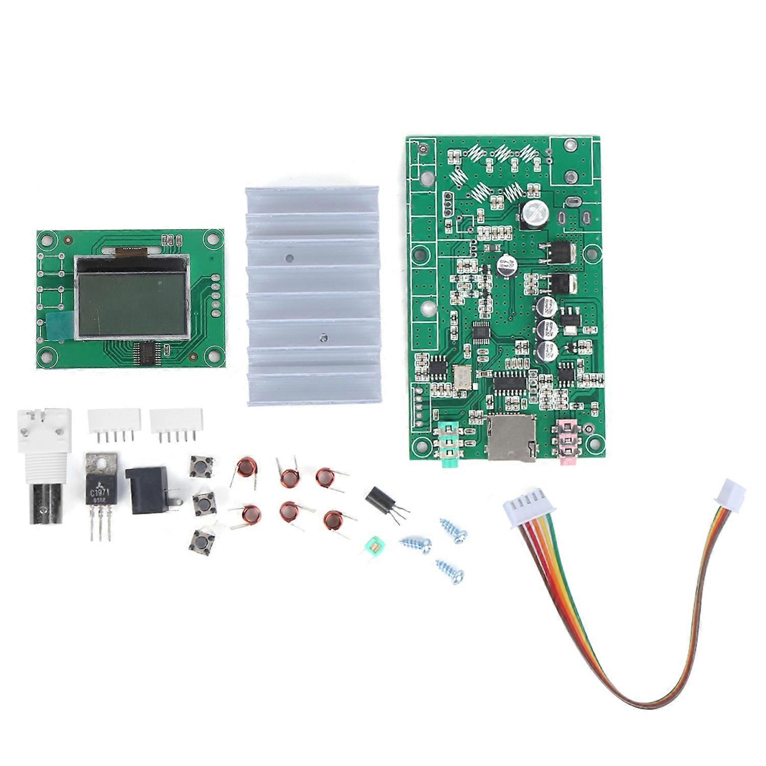 7W Stereo PLL FM Transmitter Radio Station Module Kits with LCD 76M‑108MHz