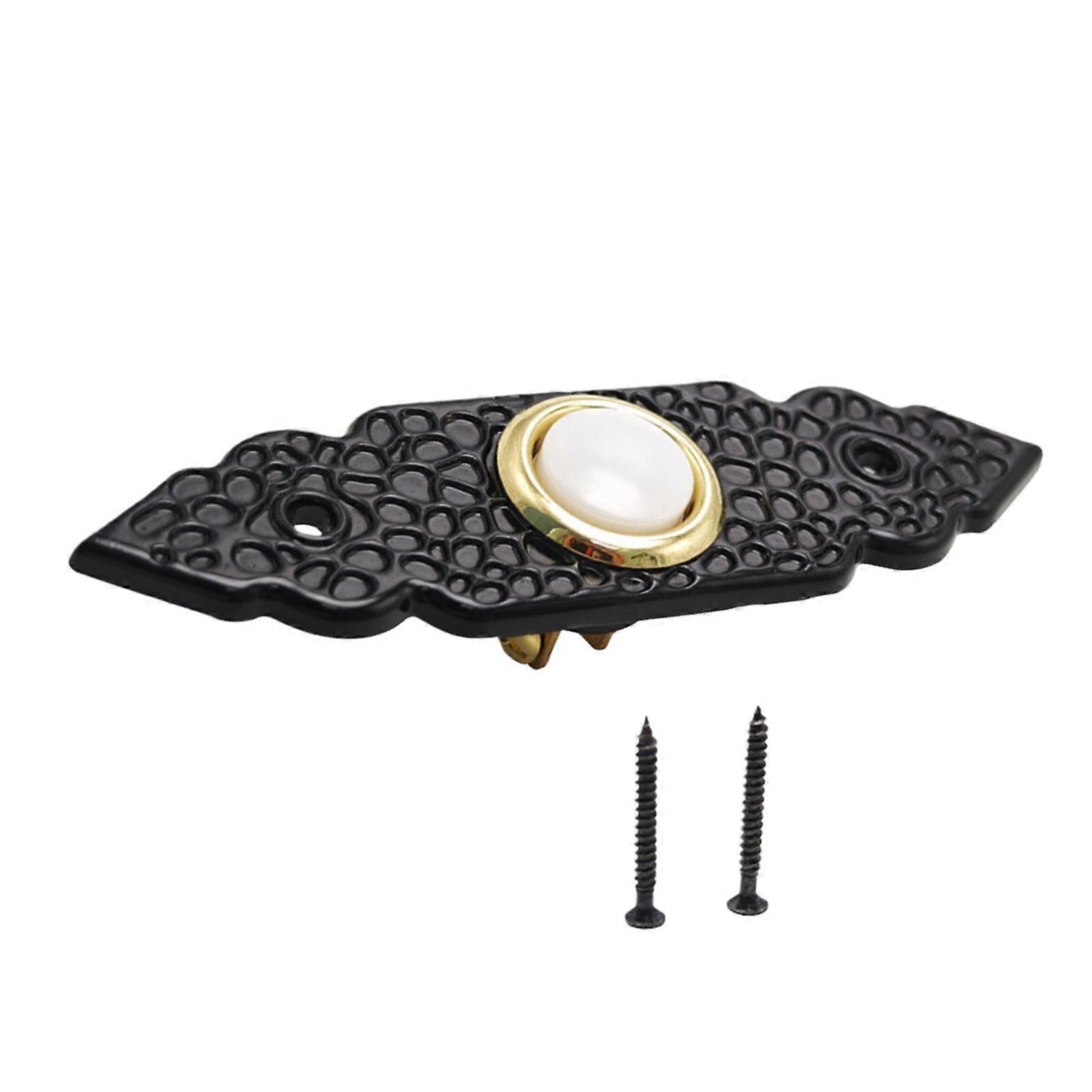 Antique Style Illuminated Door Button with Most Systems Weather Resistant Zincs Alloys Simple Installation Multicolor