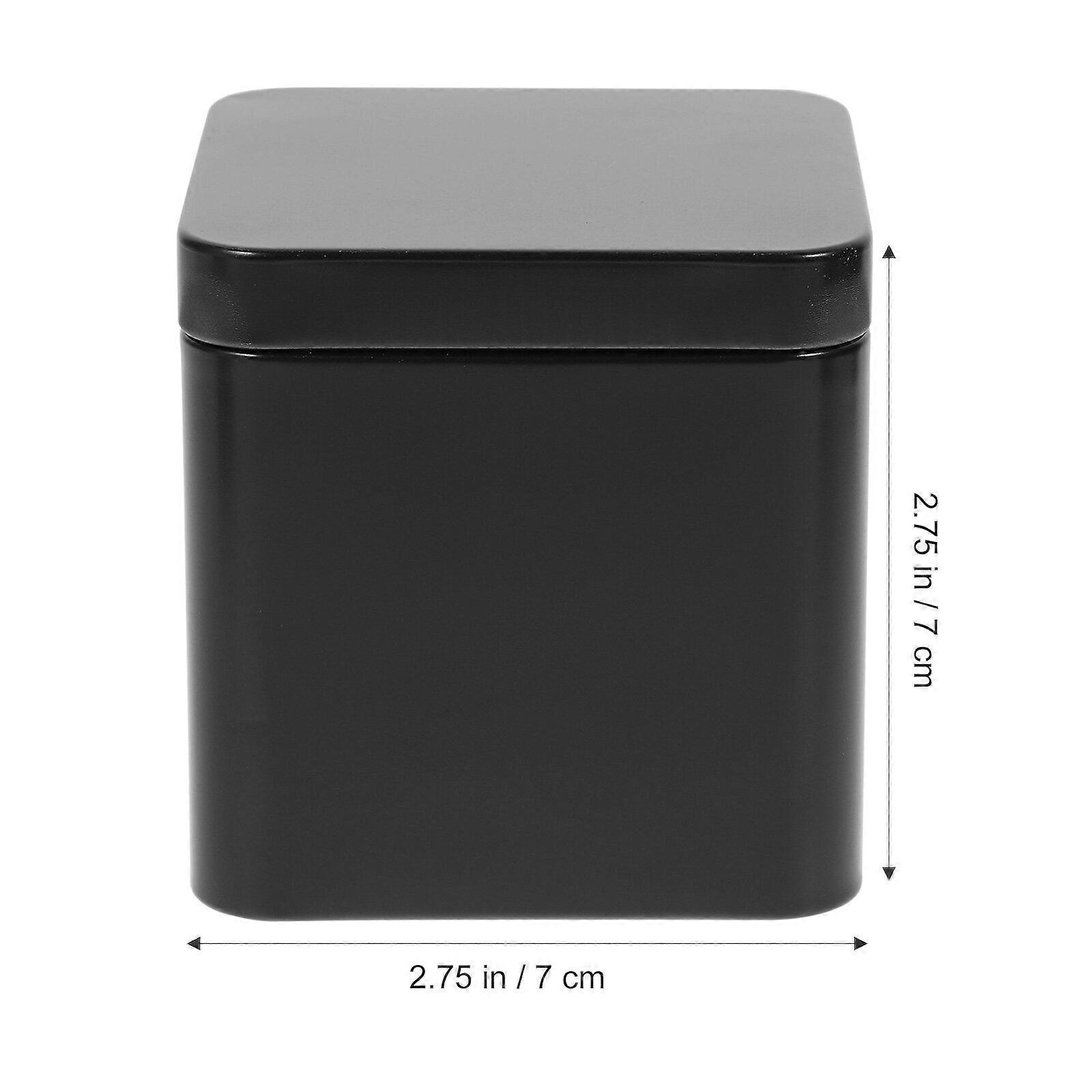 10pcs Metal Tin Square Tea Containers Portable Loose Leaf Tea Tin Box Empty Boxes