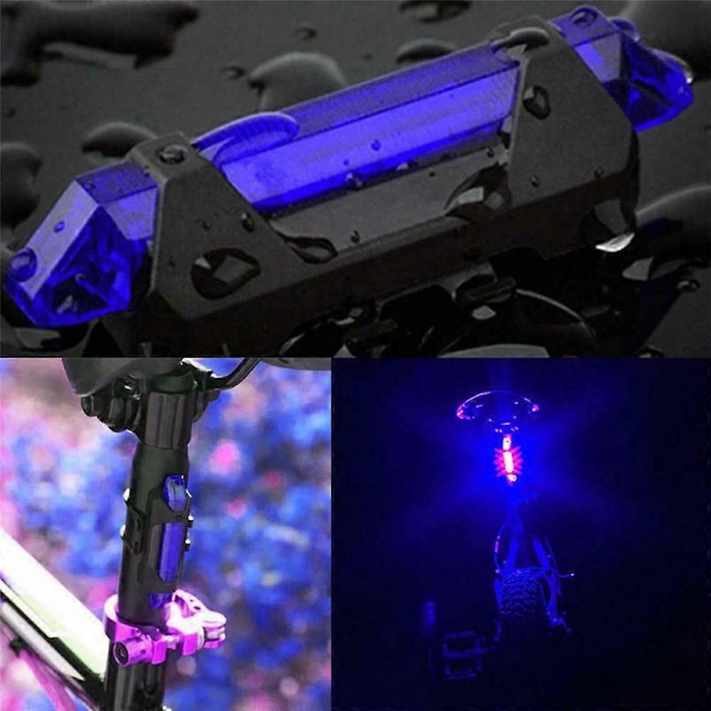 RECHARGEABLE Micro USB flash LED Bicycle Bike Frame Waterproof Head Tail Light