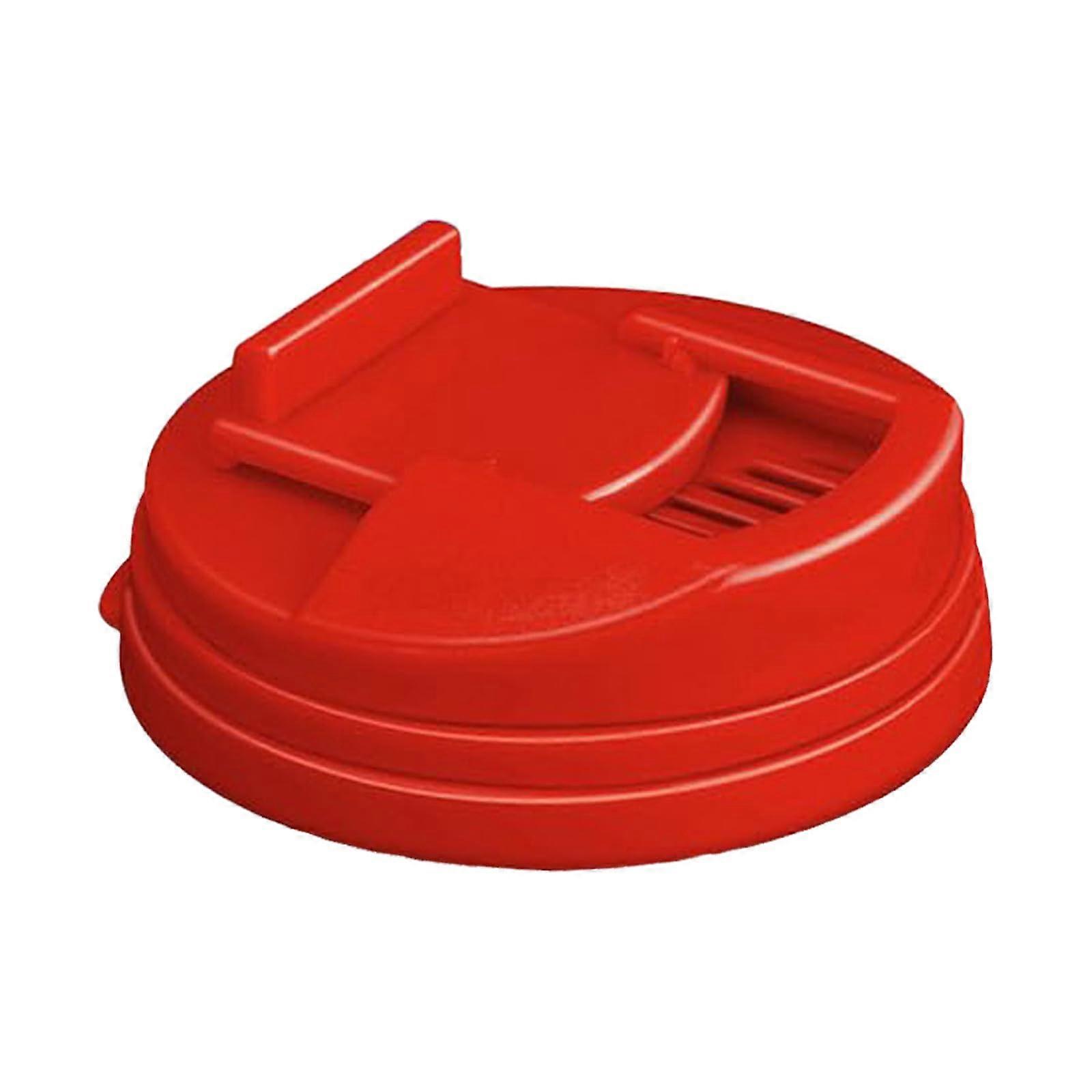 Can Covers Reusable Plastic Lids for Standard Soda Beverage Spill Prevention and Freshness (Red, 6.2X5.8, Set of 2)