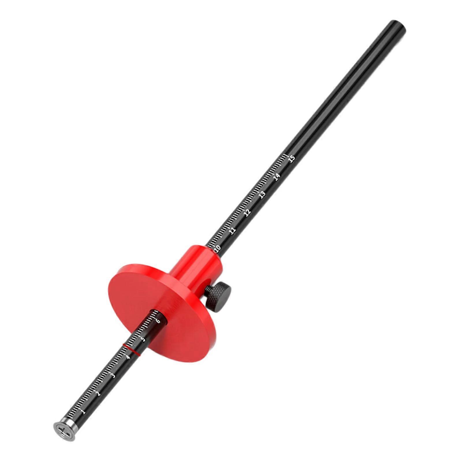 Double Scale Precisions Scriber Wheel Marking Gauge Wood Marking Tool for Architectural Design and DIY Projects Multicolor