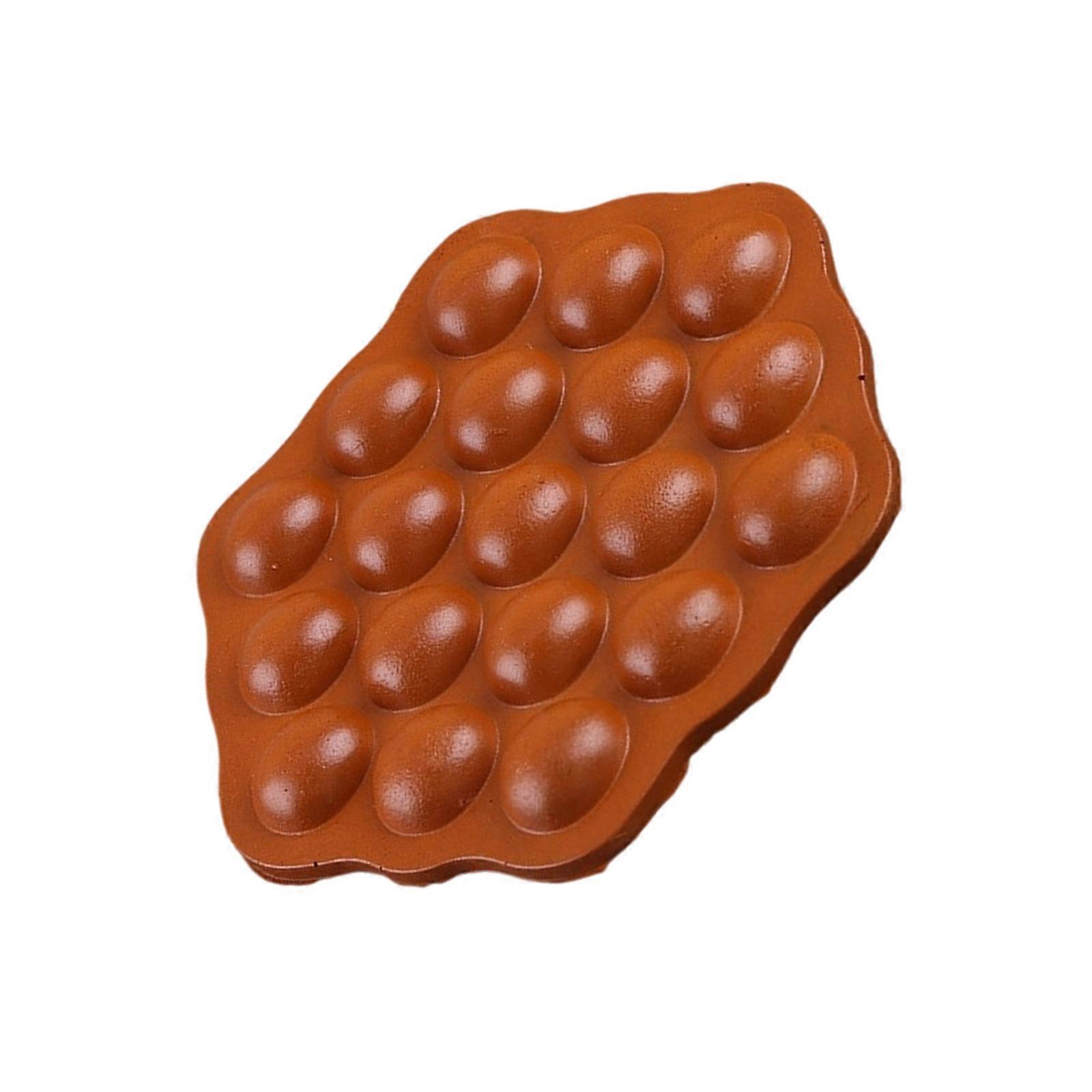 Realistic Simulation Eggs Waffles Models Atificial Eggs Waffles Dessert Model for Kitchen Decoration Display Photography Multicolor