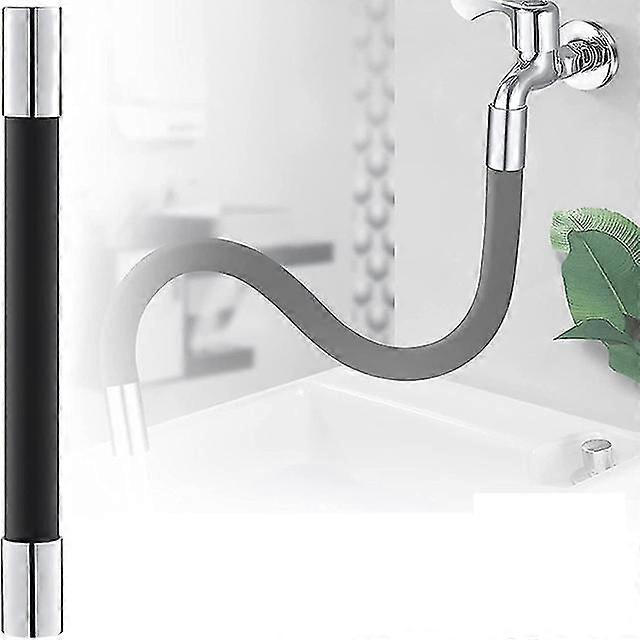 Universal Foaming Extension Tube 360 Free Bending Faucet Lengthening Extender Bathroom Adjustable Faucet Extender
