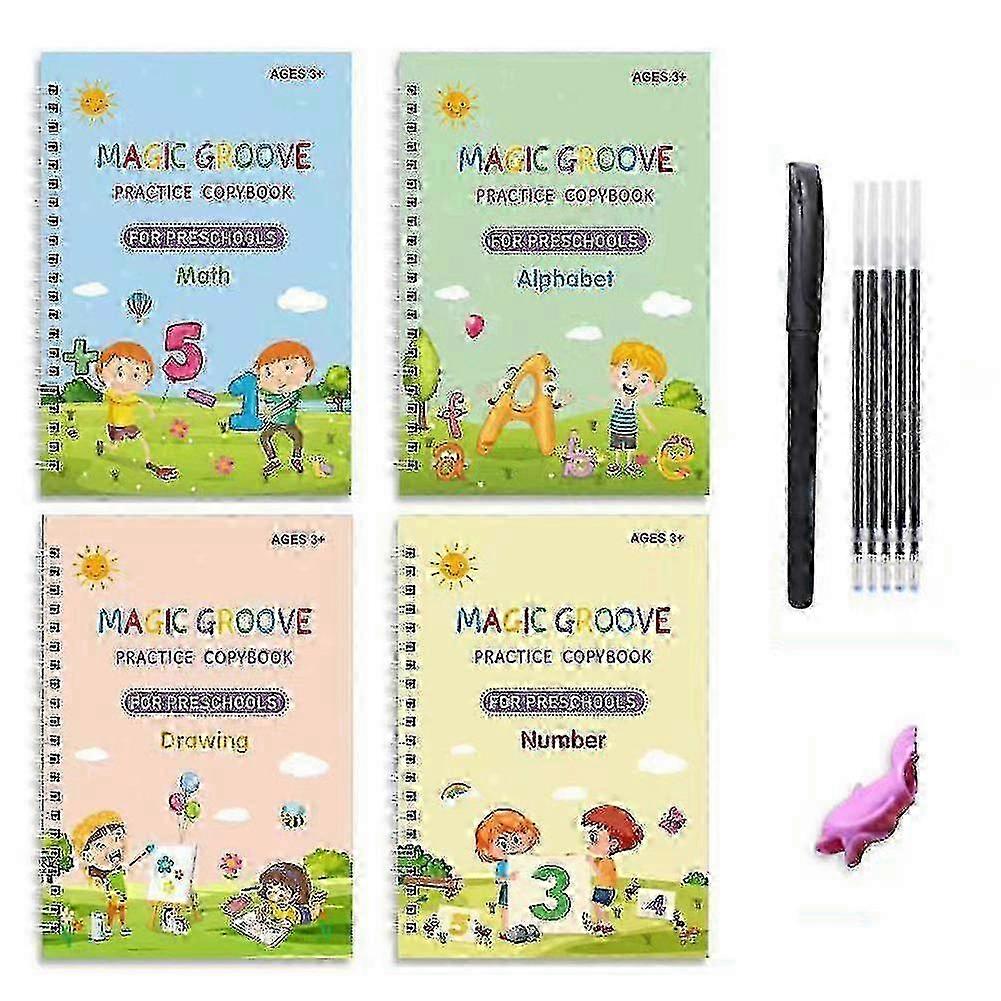 Reusable Groove Writing Practice Book Calligraphy Early