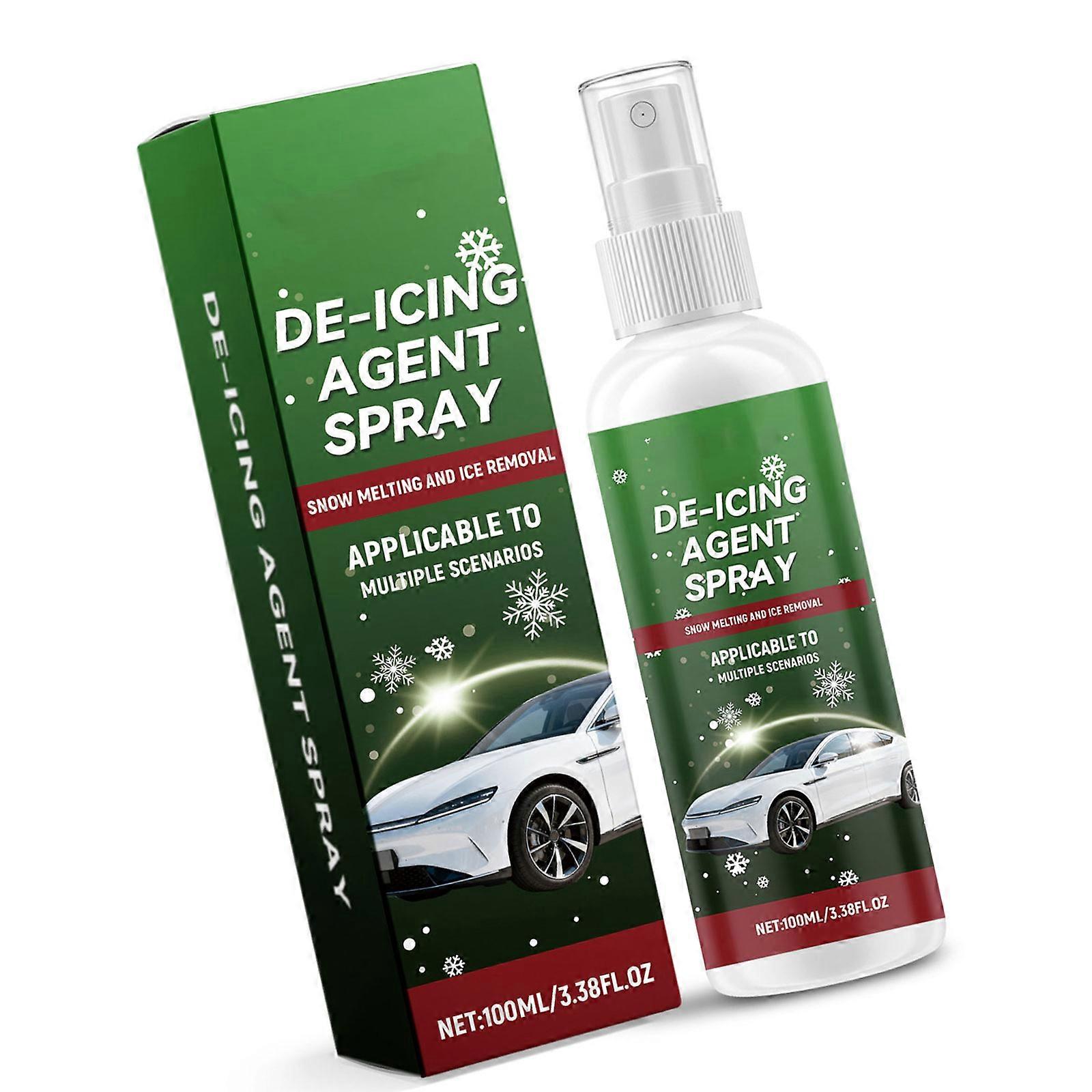 Instantly Defrosting Sprayer 100ml Windshield Deicer For Auto Window Household Glass Application Anti Ice Formula Multicolor