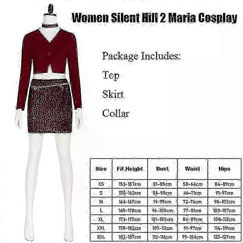 Τρόμου Παιχνίδι Απόκριες Κοστούμια Γυναίκες Silent Hill 2 Maria Cosplay