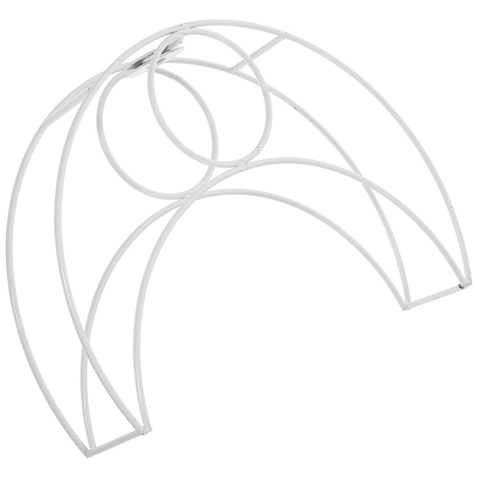 Moon Shape Lampshade Frame Replacement Lamp Frame Wire Lampshade Frame Desk Lamp Cage