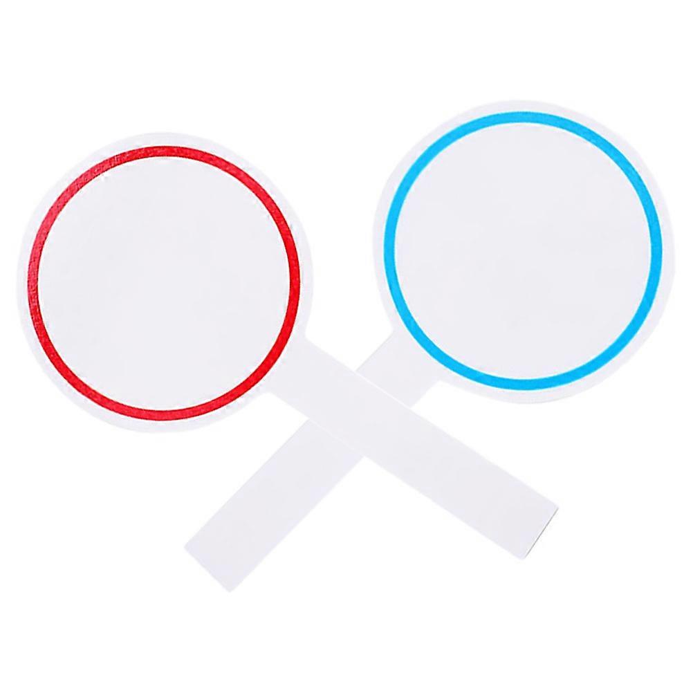 Handheld White Board Dry Erase Paddle for Scoring 10Pcs Assorted Colors