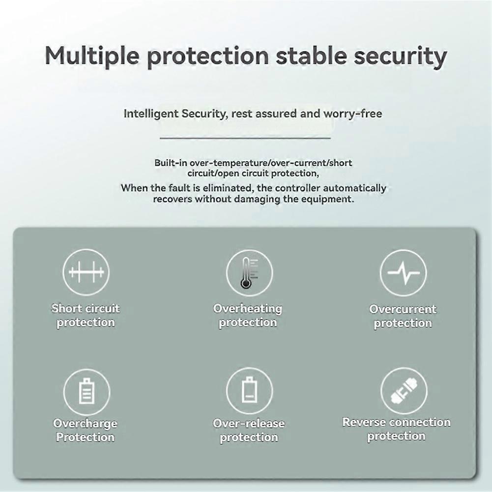 WIFI Bluetooth Solar Charge Controller 60A MPPT Controller with LCD Display Dual USB Support 12V/24V Battery 60A