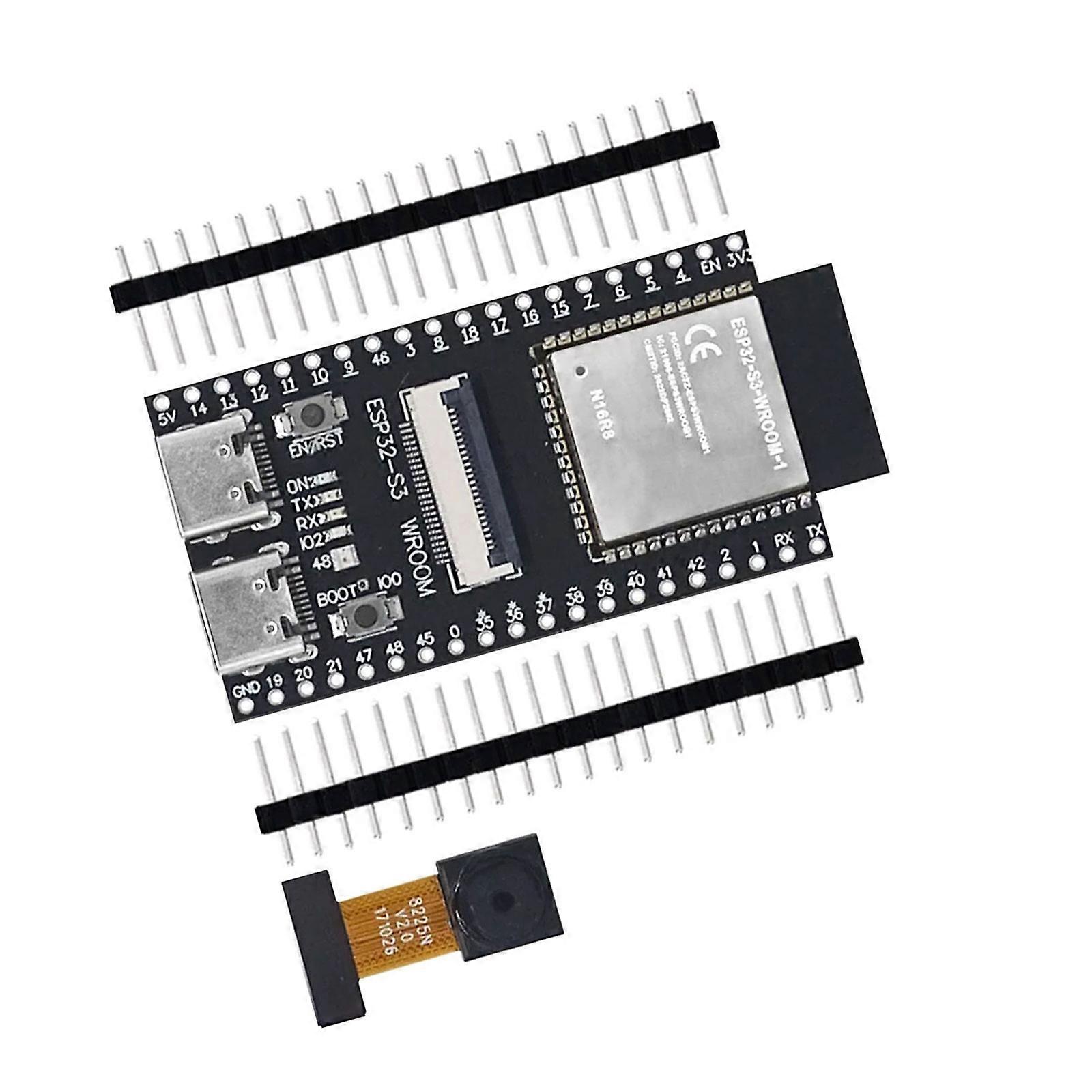 ESP32S3 WROOM N16R8 Camera Development Board WiFi+Bluetooth-compatible Module OV2640/5640 Camera Multicolor