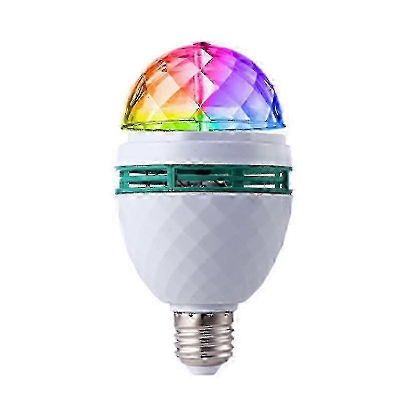 w 3W E27 RGB Triangle Light Bulbs Color Changing Crystal Ball Effect DJ LED