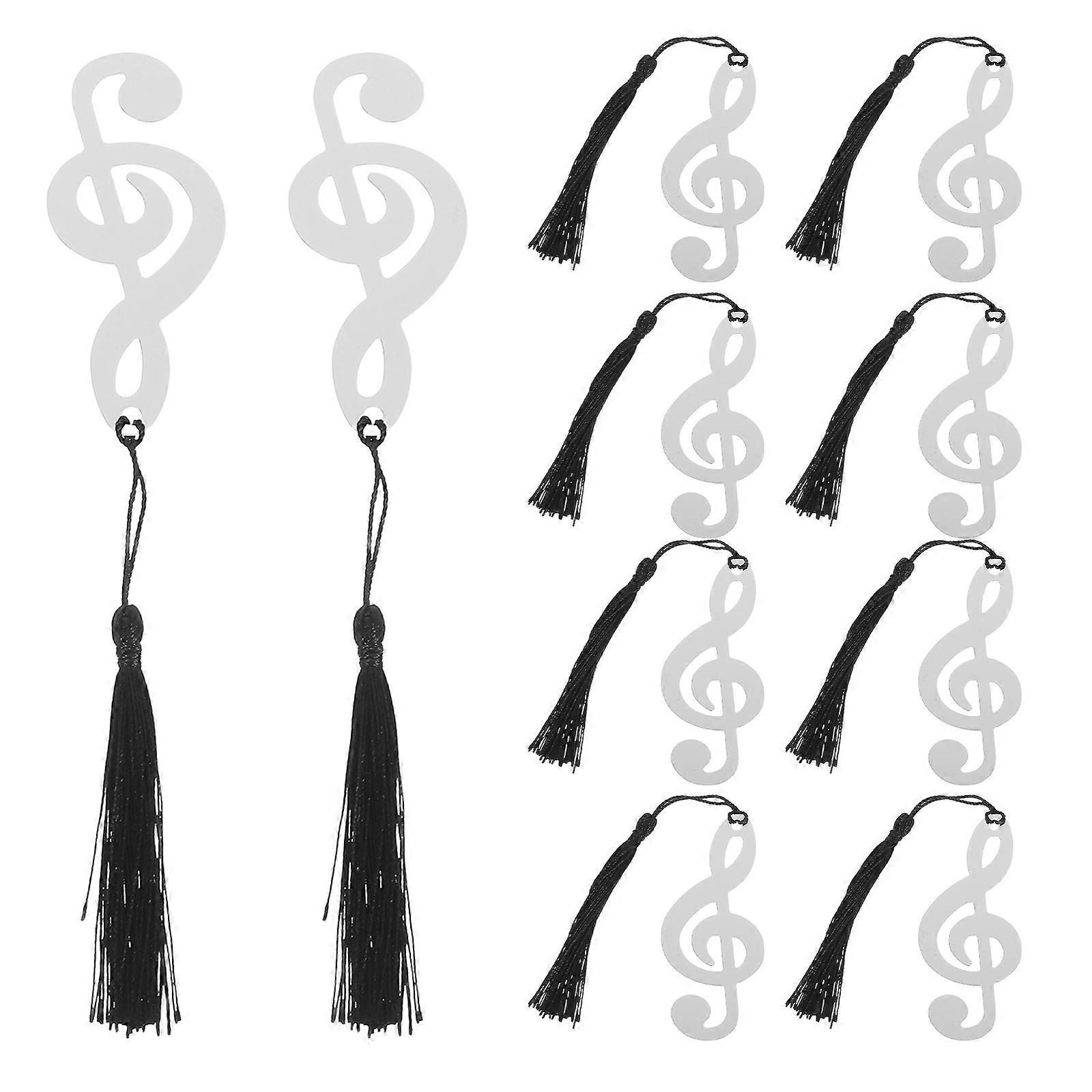 Silver Musical Note Bookmark for 10Pcs Set