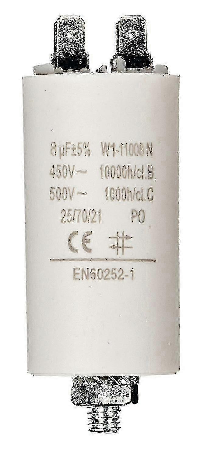 Kapacitor 450v + Tierra 8.0uf / 450 V + Aarde