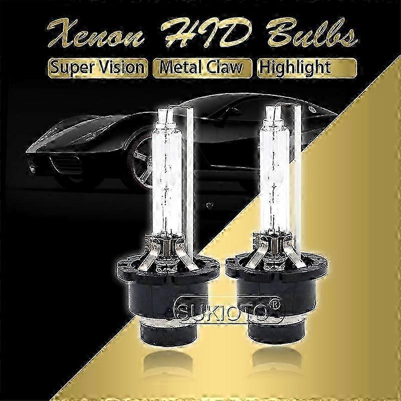 2er Pack D2S / D4S HID Xenon-Lampen 35W 3000K-8000K Weiß / Gelb / Blau für den Austausch von Autoscheinwerfern