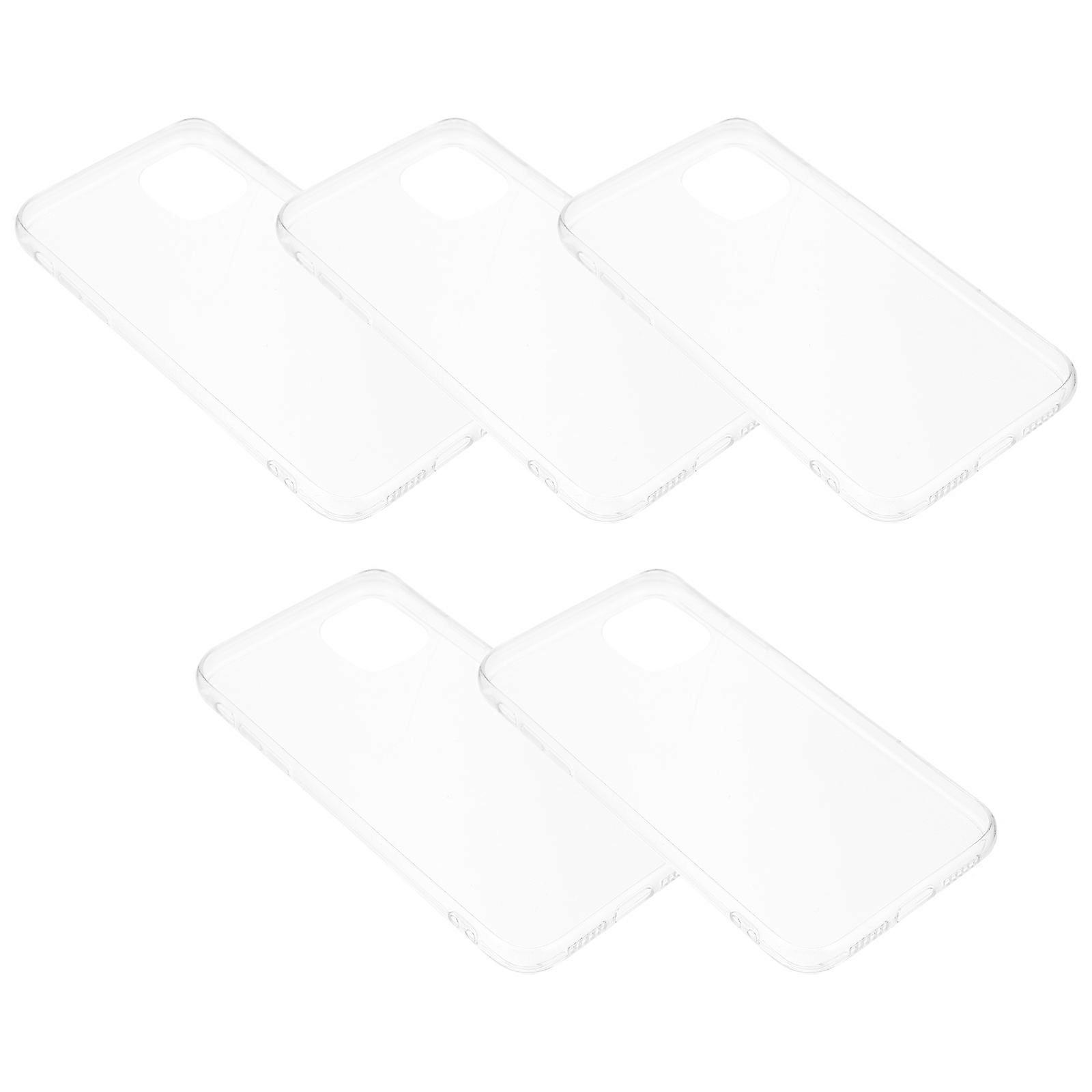 5PCS Resin Personalized Mobile Phone Case Compatible for iPhone 11 Acrylic Shell