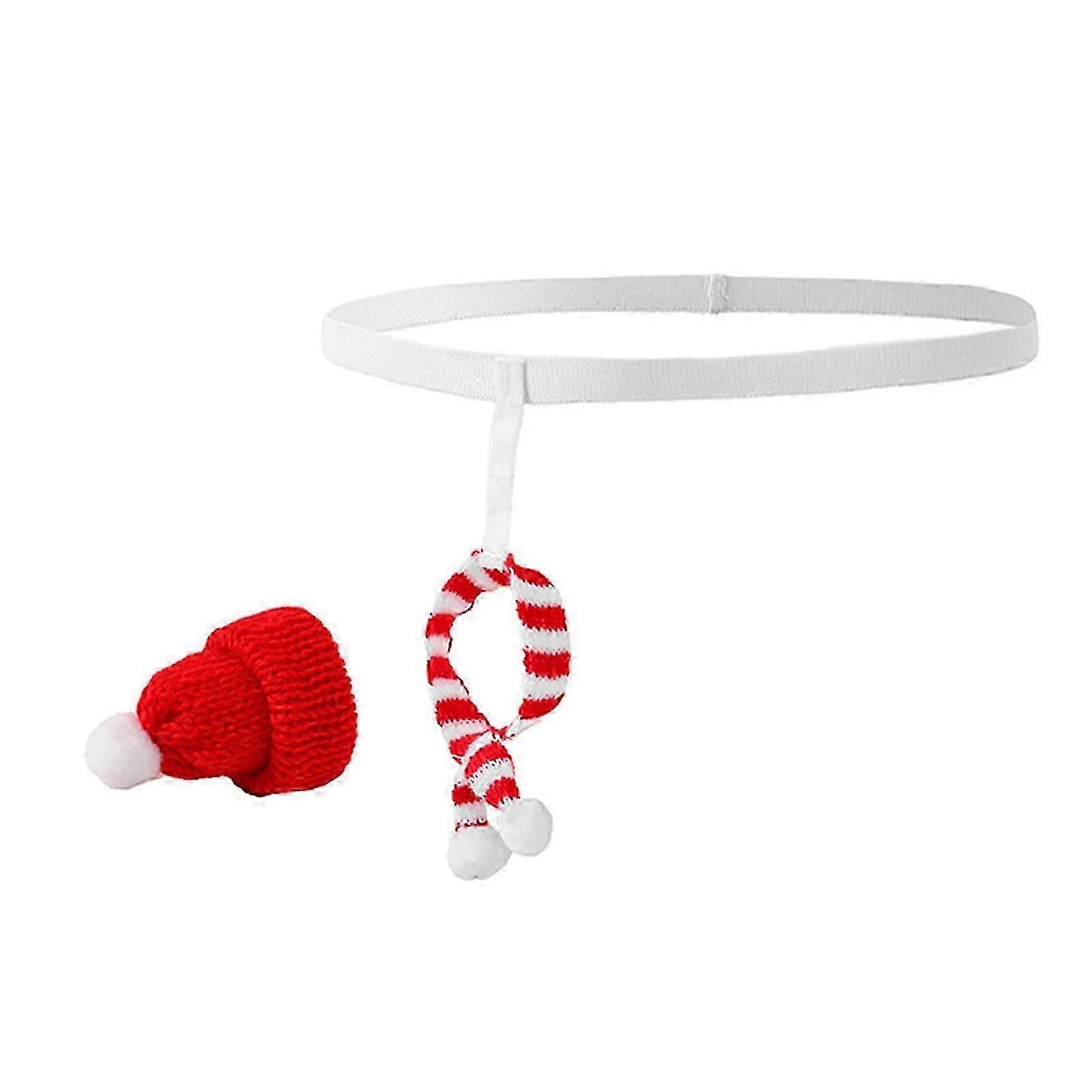 Röd julstringtrosa för män med satinpåse