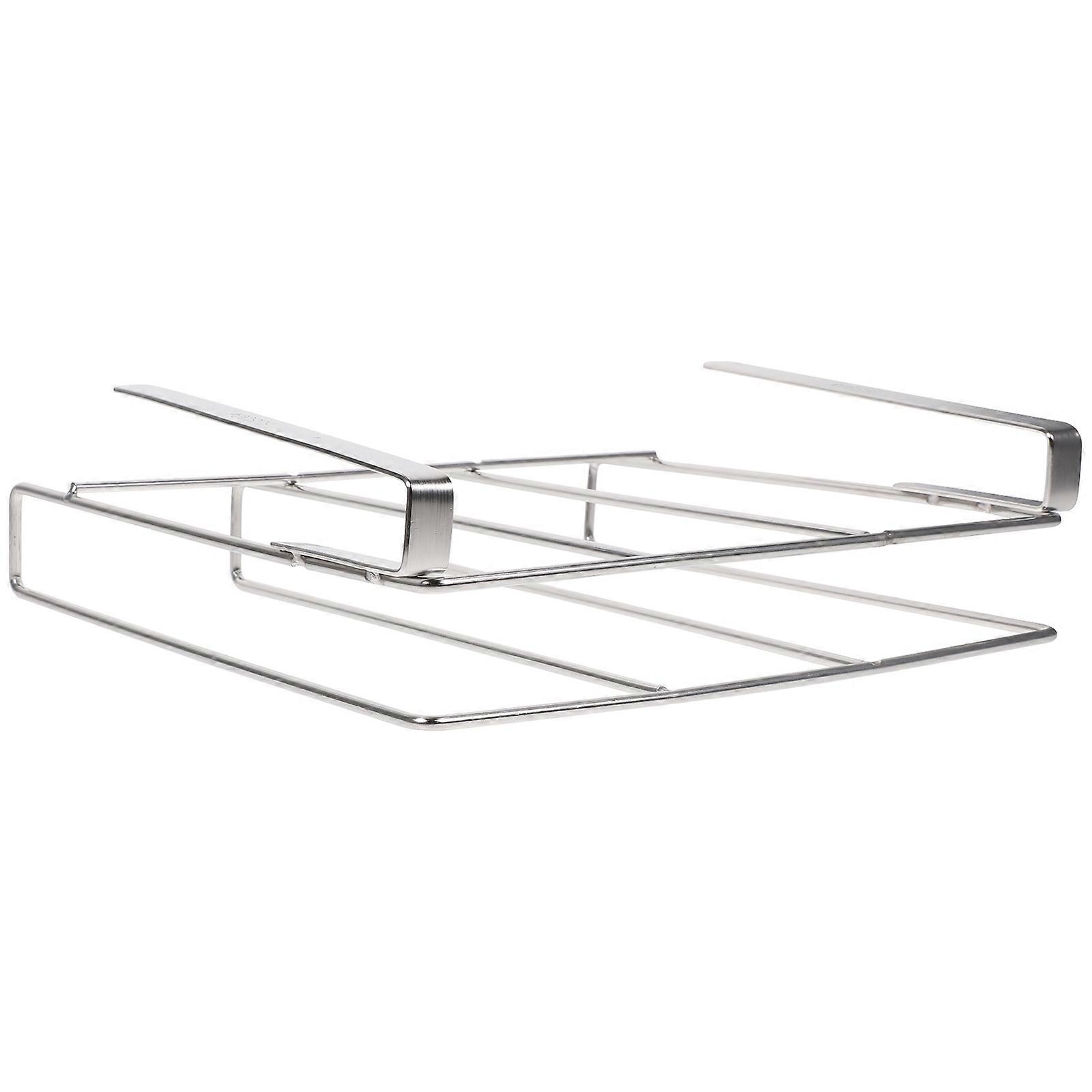 Kitchen Storage Rack Multipurpose Design For Kitchen Use Stainless Steel Space-saving Organizer 1Pcs