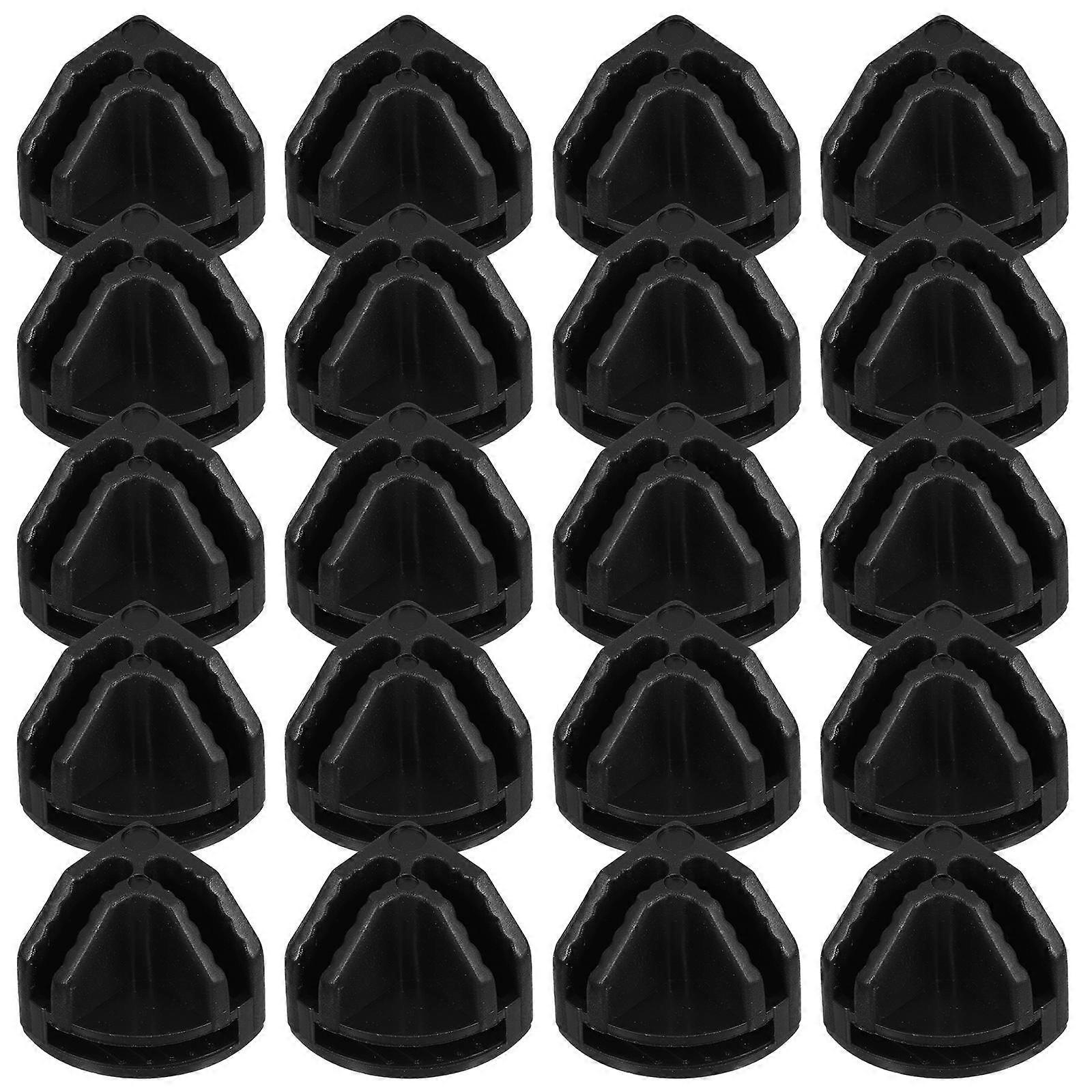 Combination Assembly Cube Connectors Wire for Connecting 20Pcs Plastic Closet Buckles