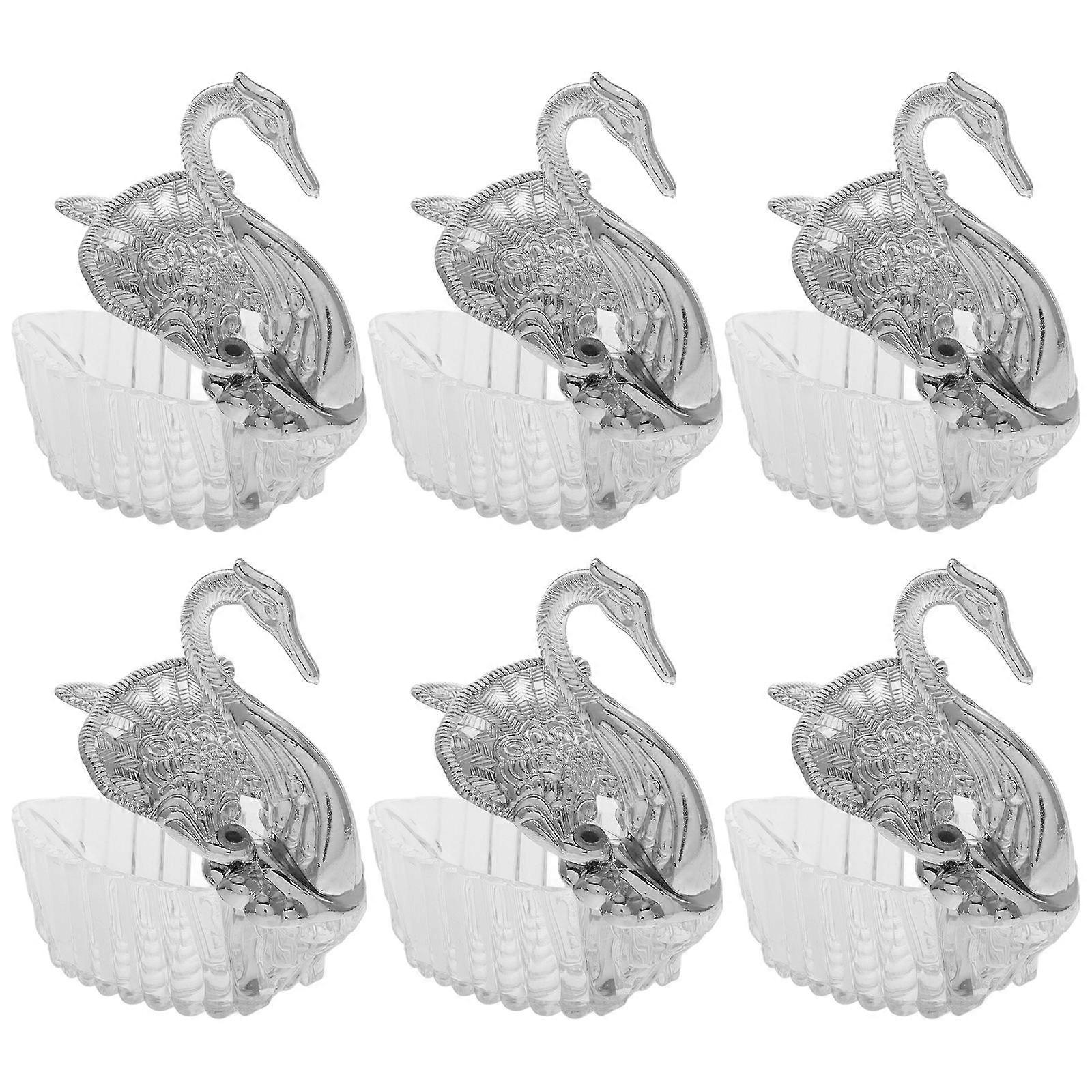 Swan Shaped Box Wedding Candy Holder for Wedding Use 12Sets