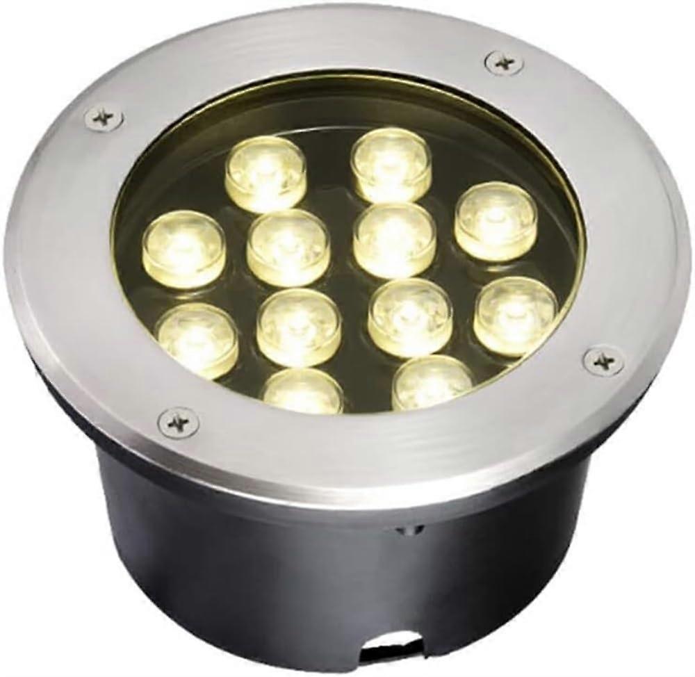 LED Underwater Lights IP68 Waterproof 9W Warm White Pool Spotlight AntiRust Aluminum