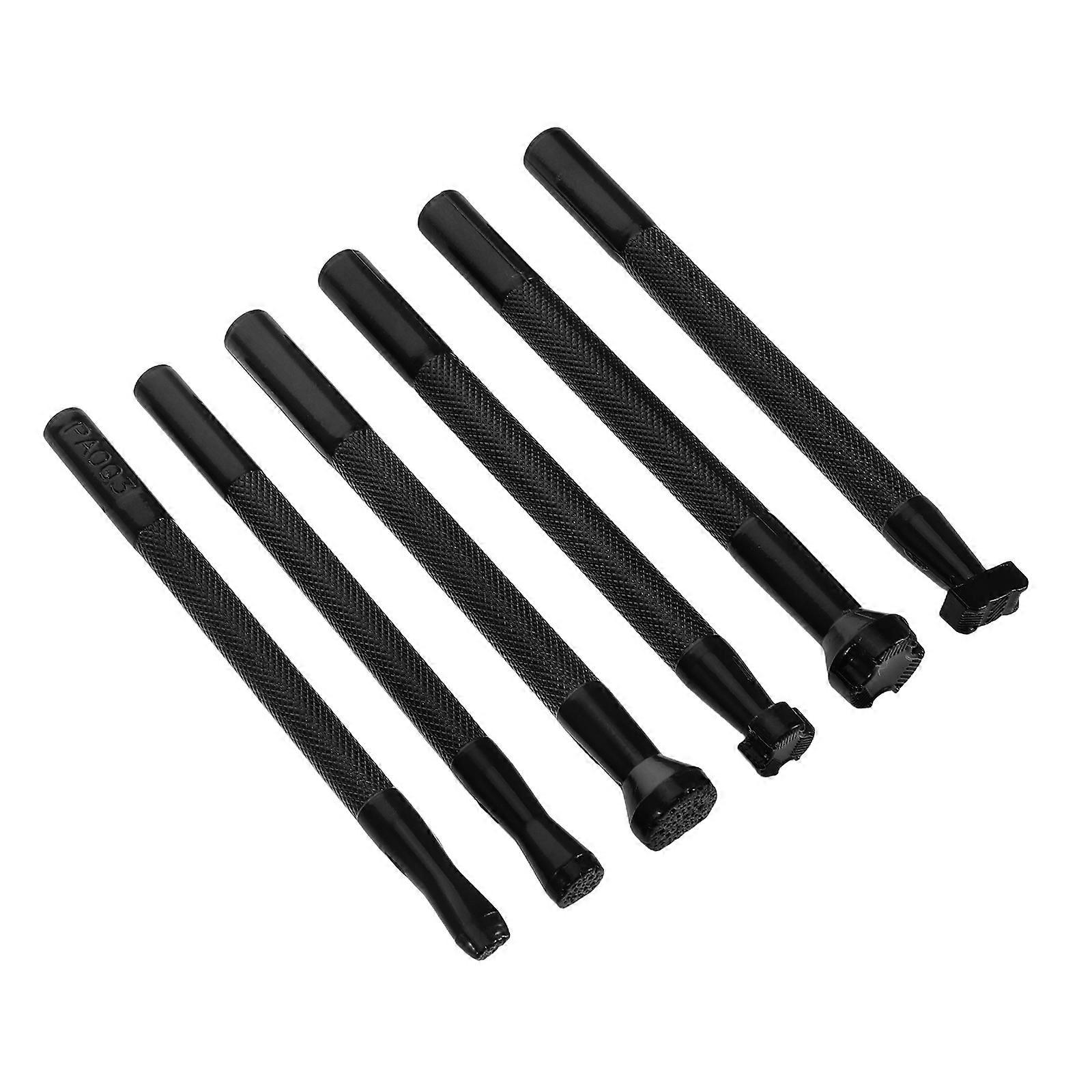 Crafting Tool Set for Leatherwork Featuring 6Pcs Stamping Tools