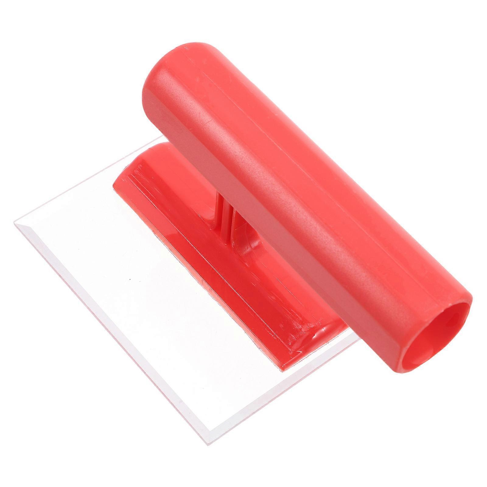 Drywall Finishing Trowel for Art Plaster Use with Ergonomic Design and Flat Shape in Red Color for 1Pcs Functionality