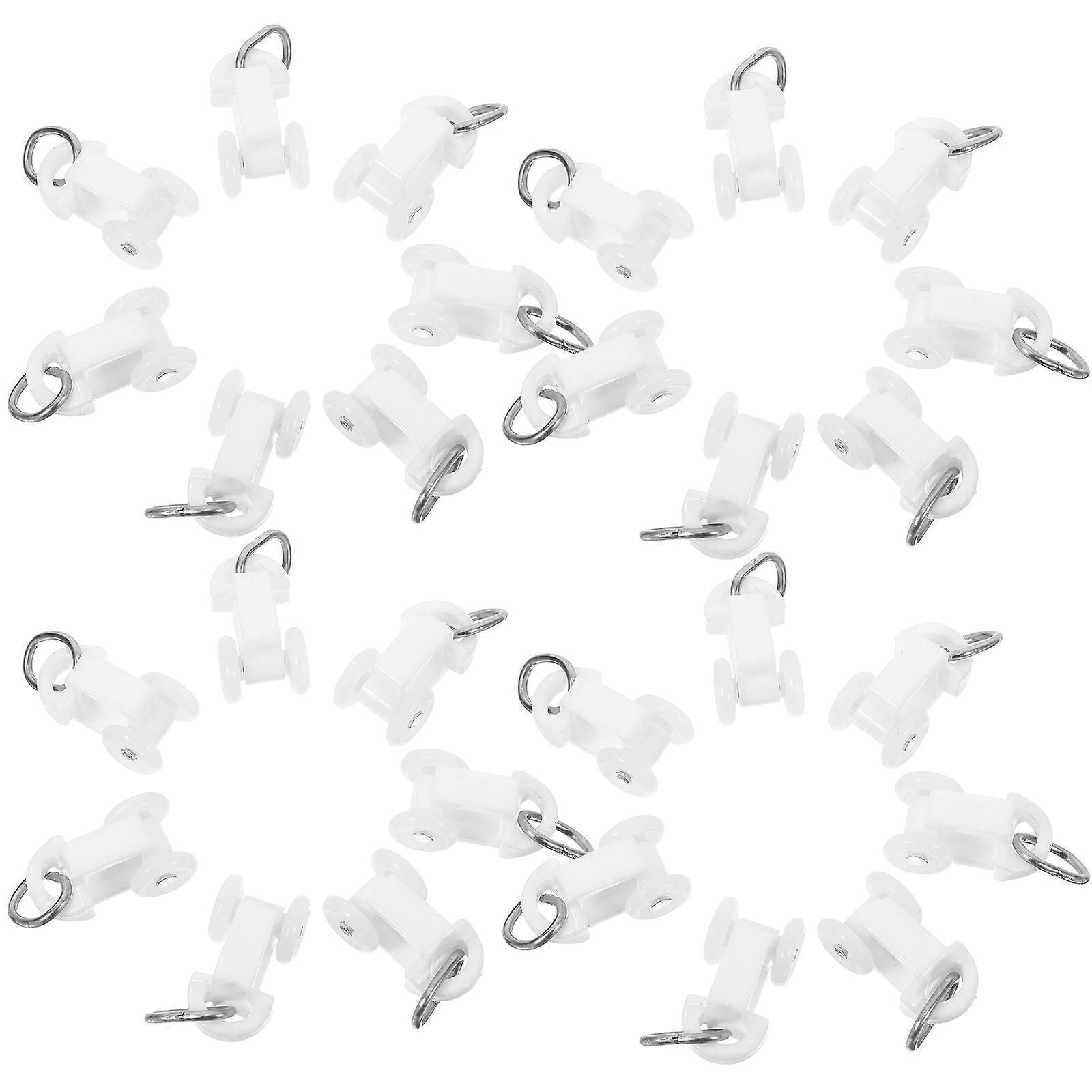 Curtain Hooks for Smooth Sliding with 50Pcs Hook Brackets