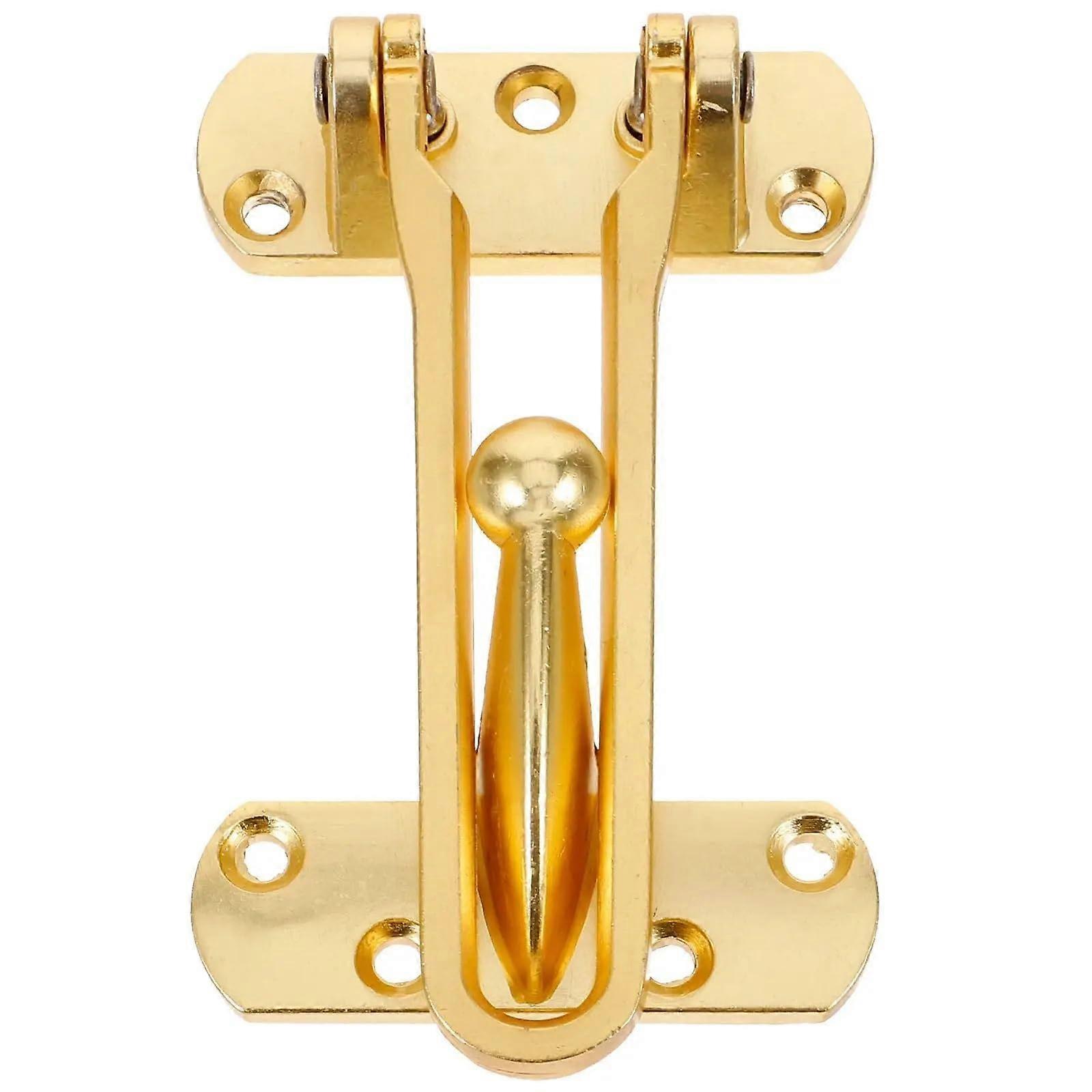 Door Security Latch 4Pcs Heavy Duty Swing Bar Lock with Chain Reinforced Alloy for Home Safety