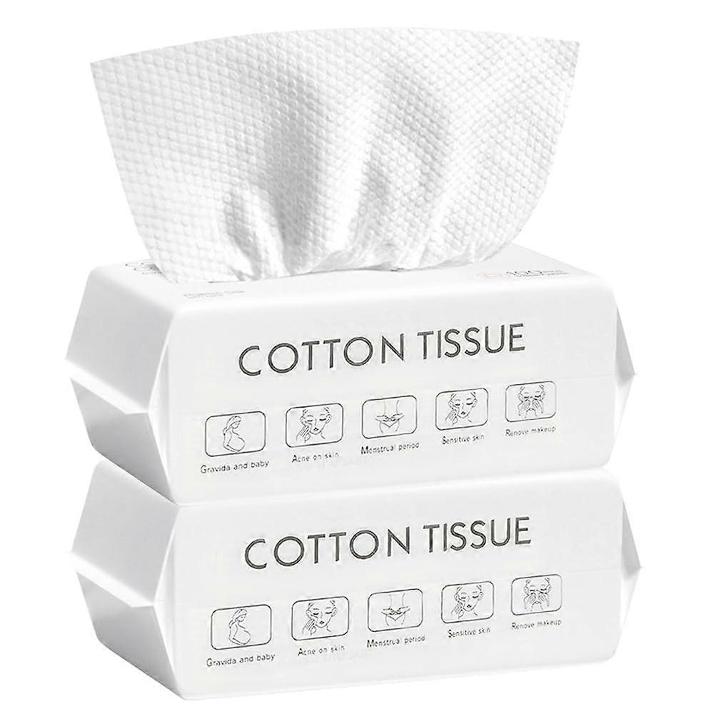 Disposable Face Towel Cotton Dry Wipes Extra Soft Wet and Dry Use Large Biodegradable 140ct