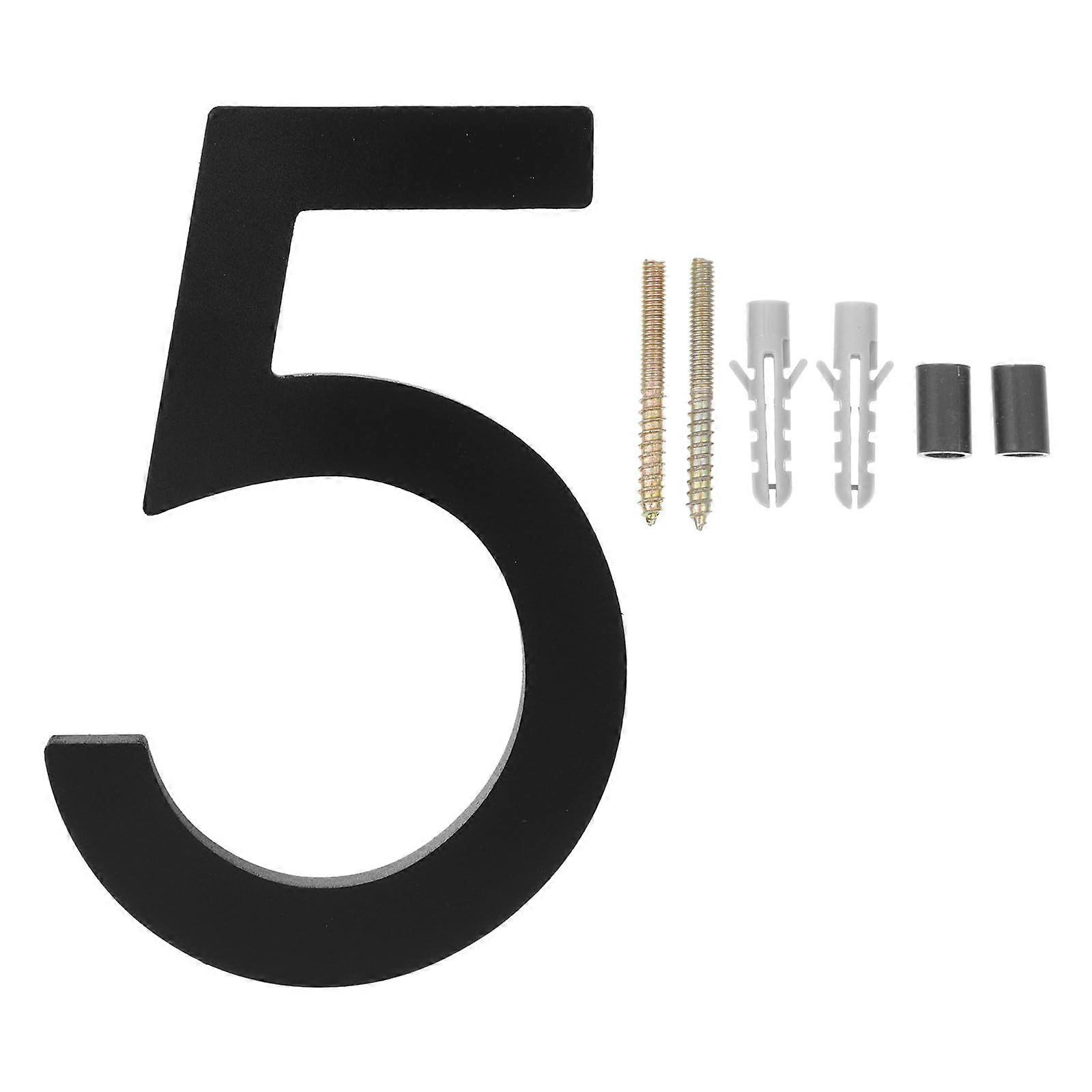 House Numbers Weather Resistant Clear Readable Modern Acrylic Metal Door Address for Mailbox Gate