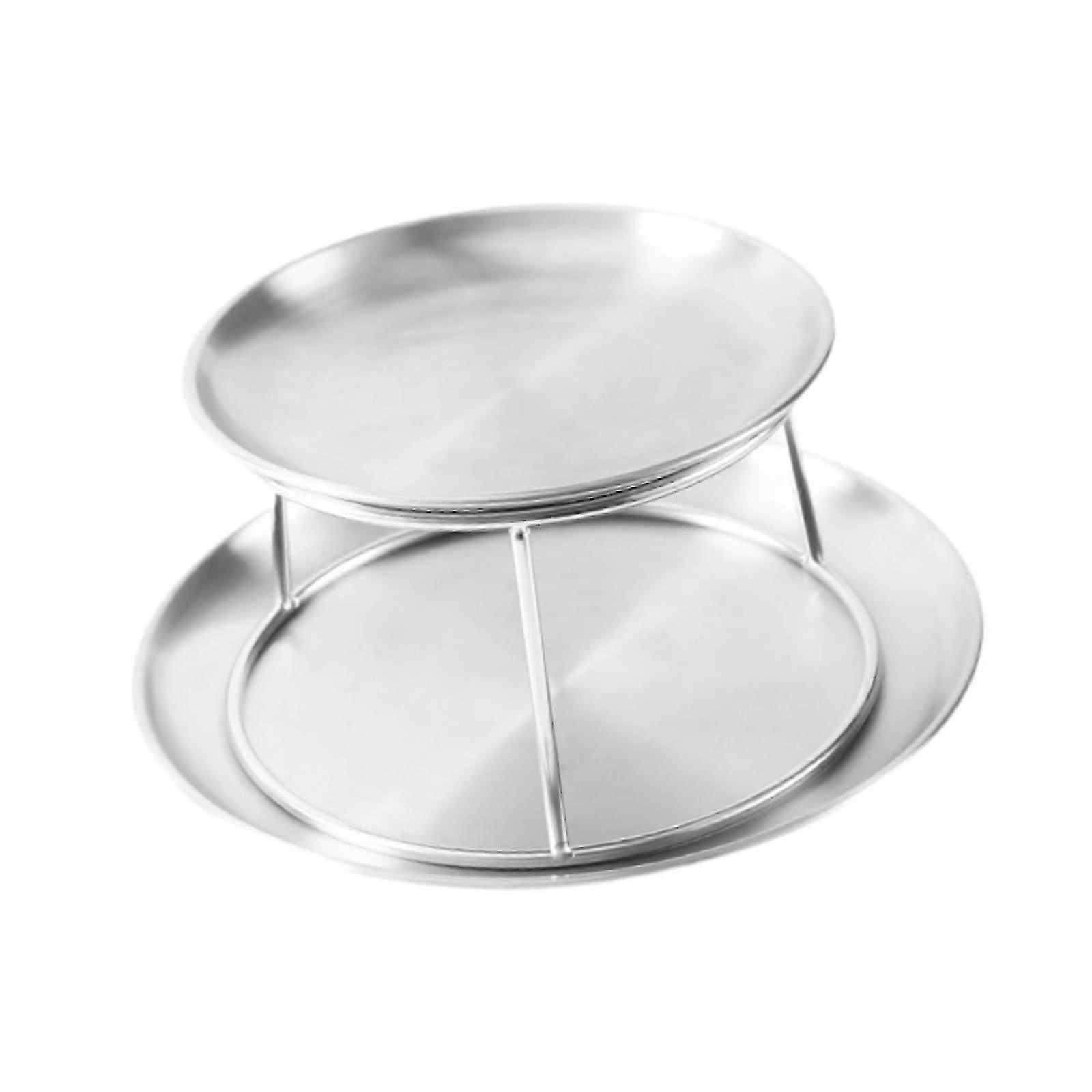 Seafood Serving Plate Rack Accessory Turdy Two Tier Display For Coffee Store Tray Rack Set