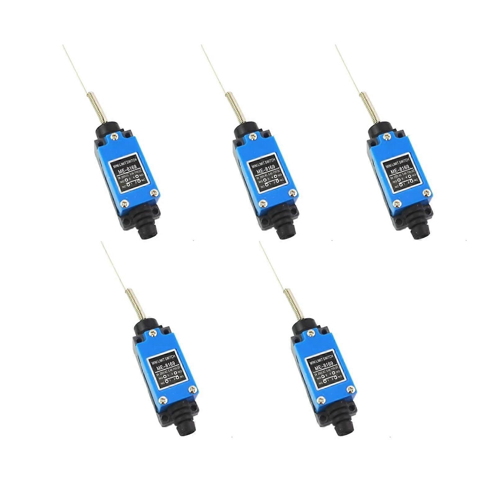 5pcs ME8169 CNC Limit Switch Set with Flexible Spring Arm for Precise Position Detection