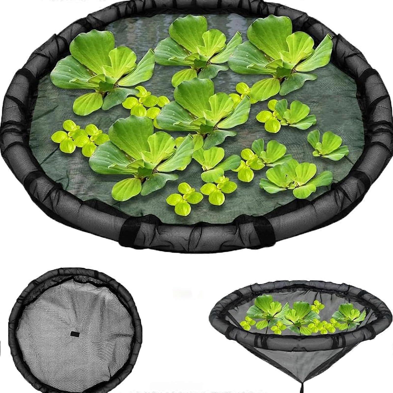 Floating Pond Planter with Mesh Plant Protector, 45cm WeatherResistant Polyester for Fish Safety
