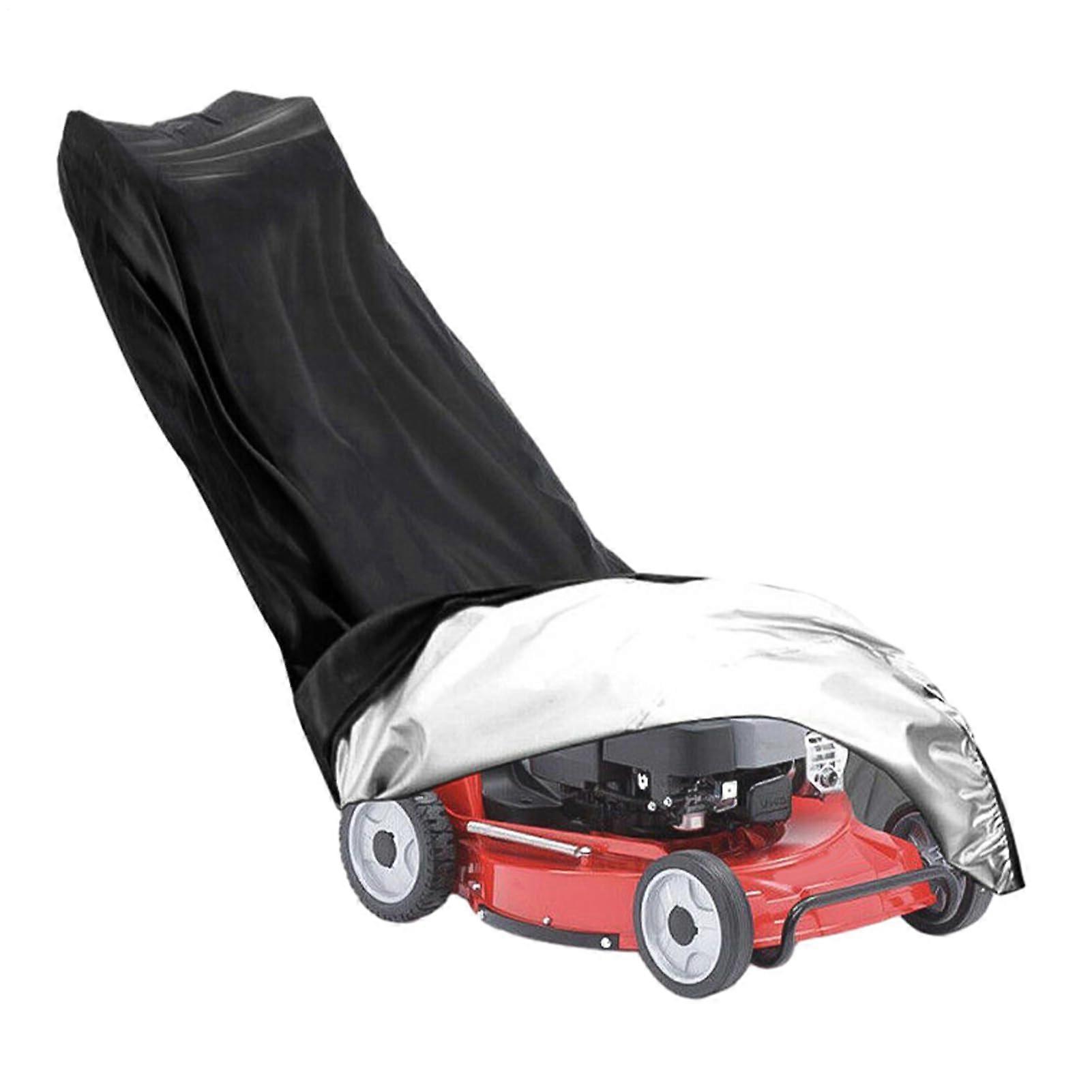 Waterproof UV Resistant Lawn Mower Cover Heavy Duty Dustproof Tractor Shield with Drawstring