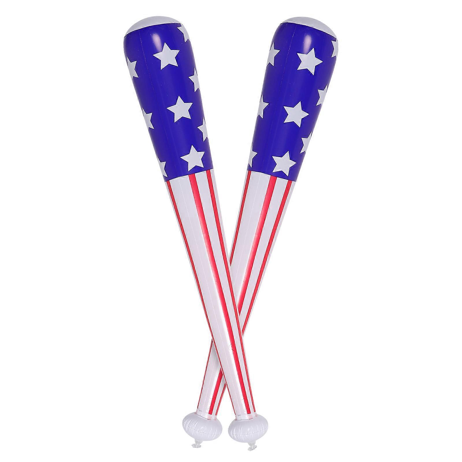 PVC Inflatable Baseball Bat Inflatable Hammer for Outdoor Fun 2Pcs