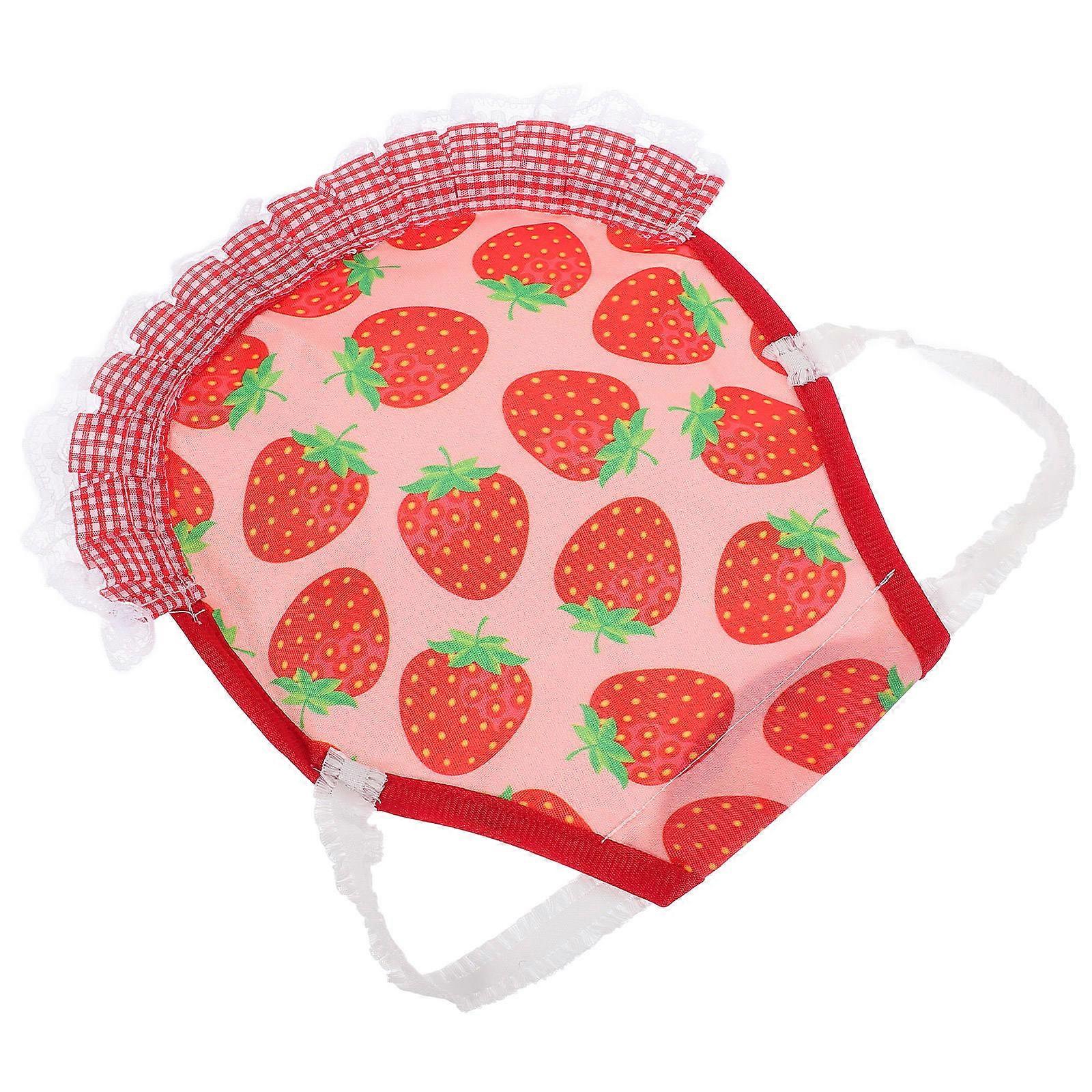 Chicken Harness Hen Saddle for Protection Red Polyester Adjustable Apron