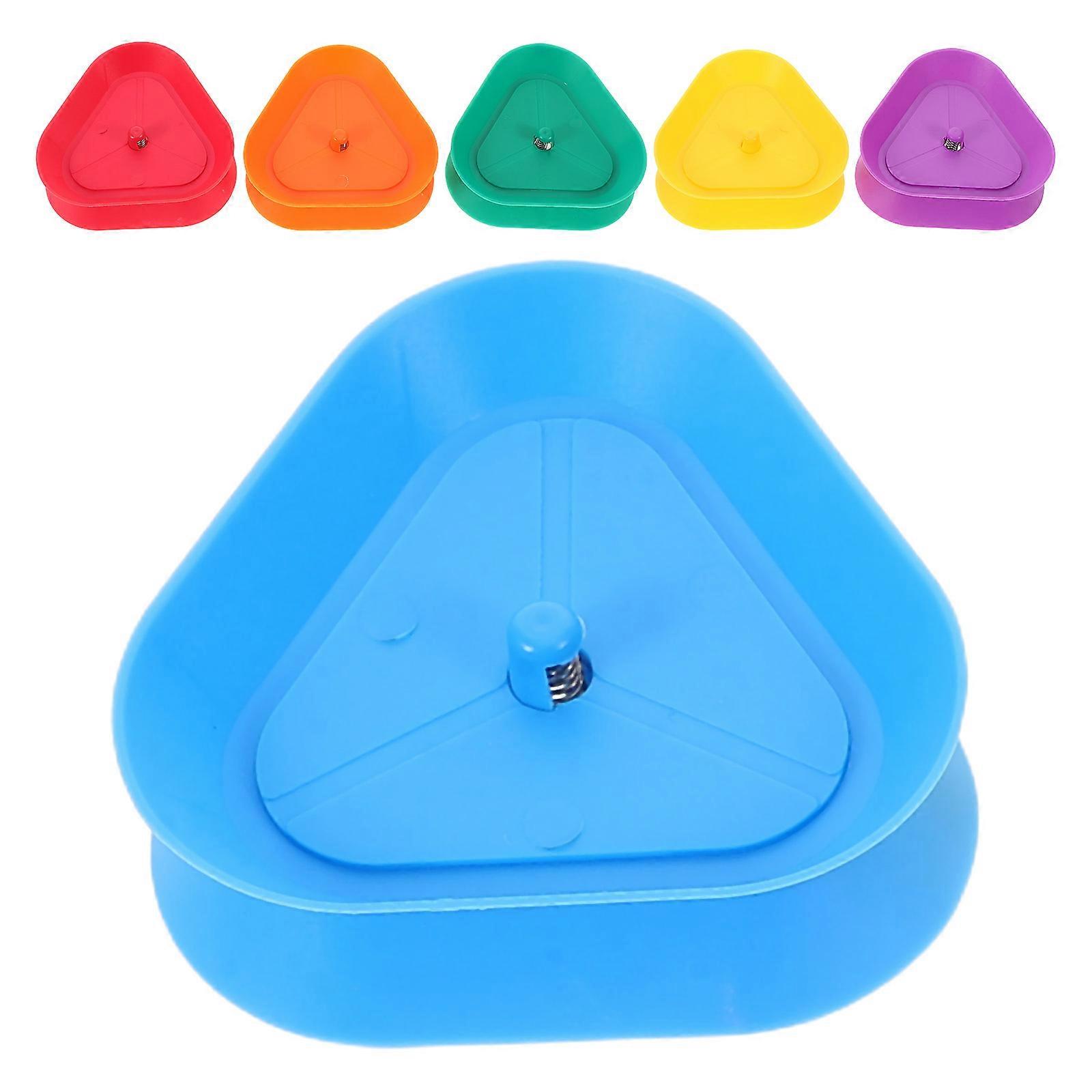 Triangle Shaped Plastic Card Holders for Social Events 6Pcs