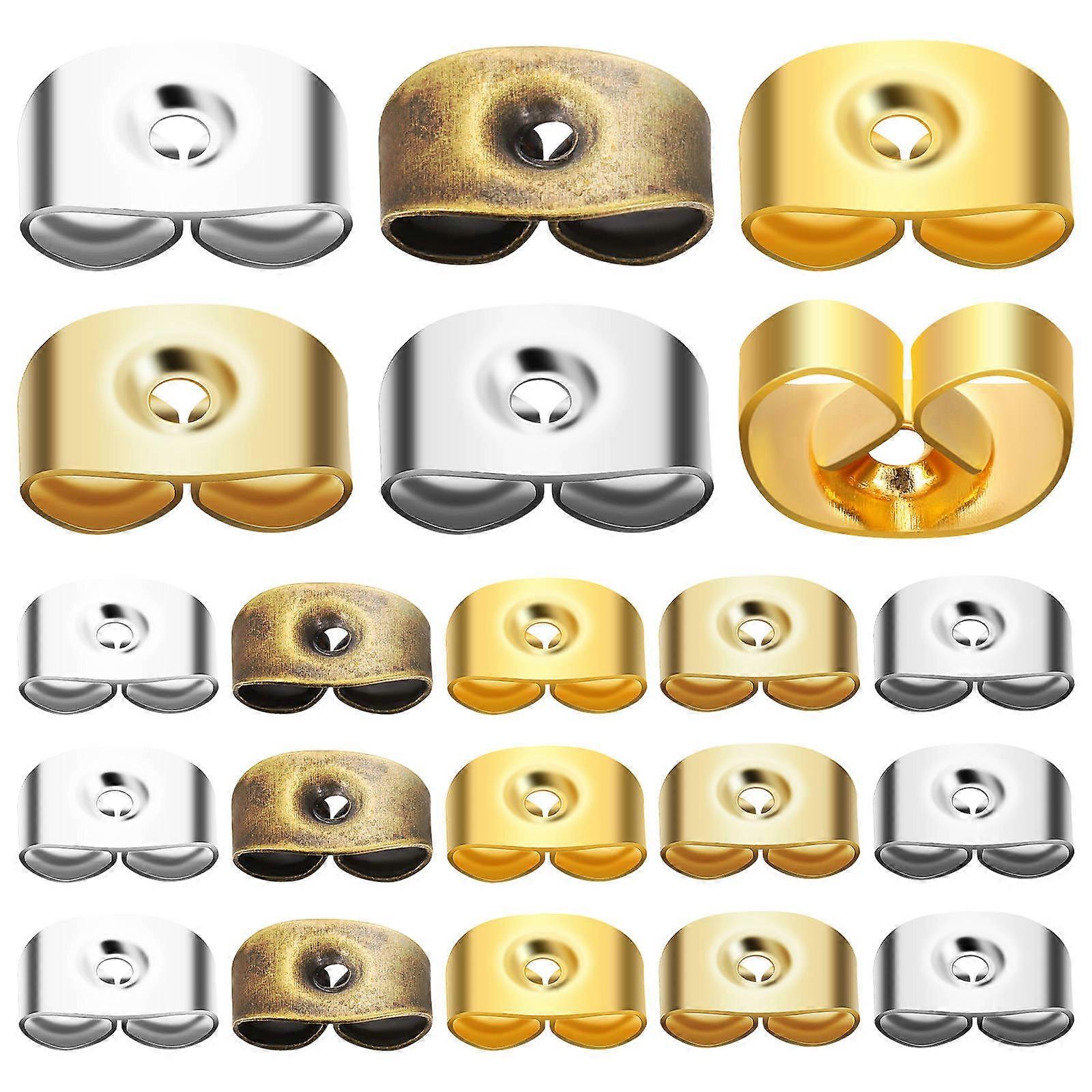 Secure Ear Locks Assorted Color Earring Backs Replacement 20Pairs for Studs