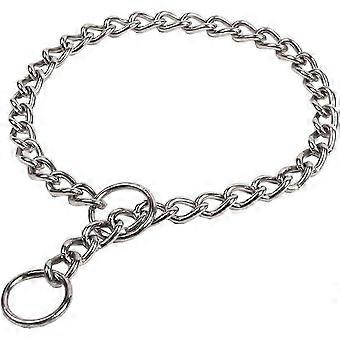 Collier de dressage pour chien, recommandé par les professionnels, avec 3 anneaux coulissants en acier inoxydable, résistant aux intempéries et au ternissement, capacité maximale 26-27 cm.