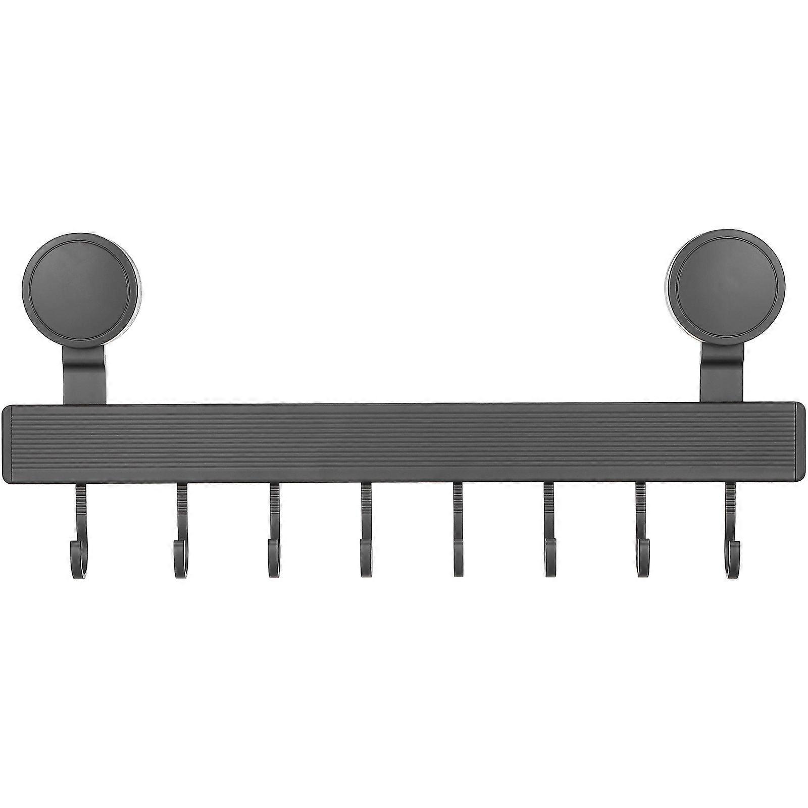 Kitchen Suction Cup Hook Rack for Wall Mounted Storage with 8 Hooks